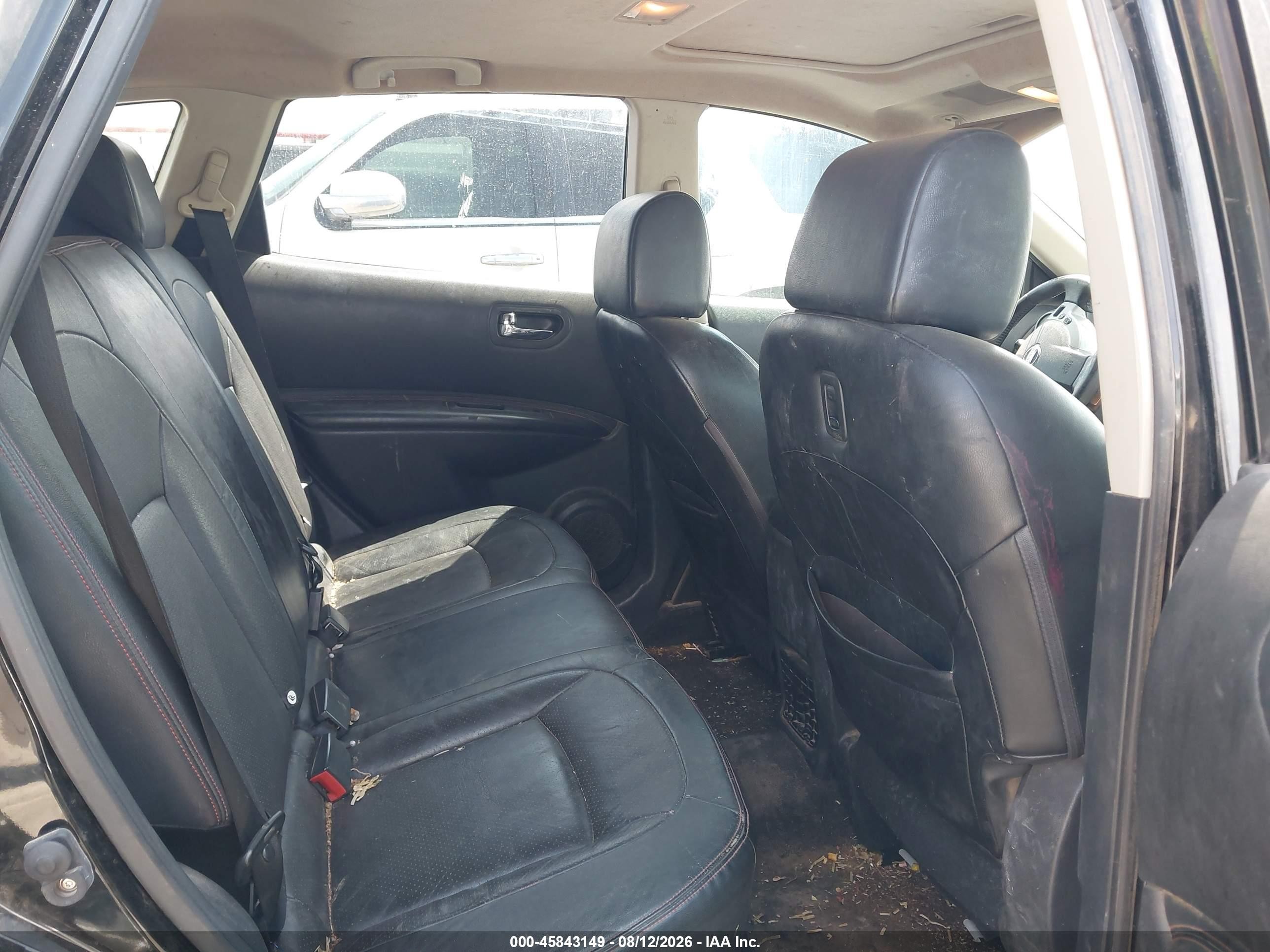 2012 Nissan Rogue Sv W/sl Pkg Black vin: JN8AS5MT7CW298973