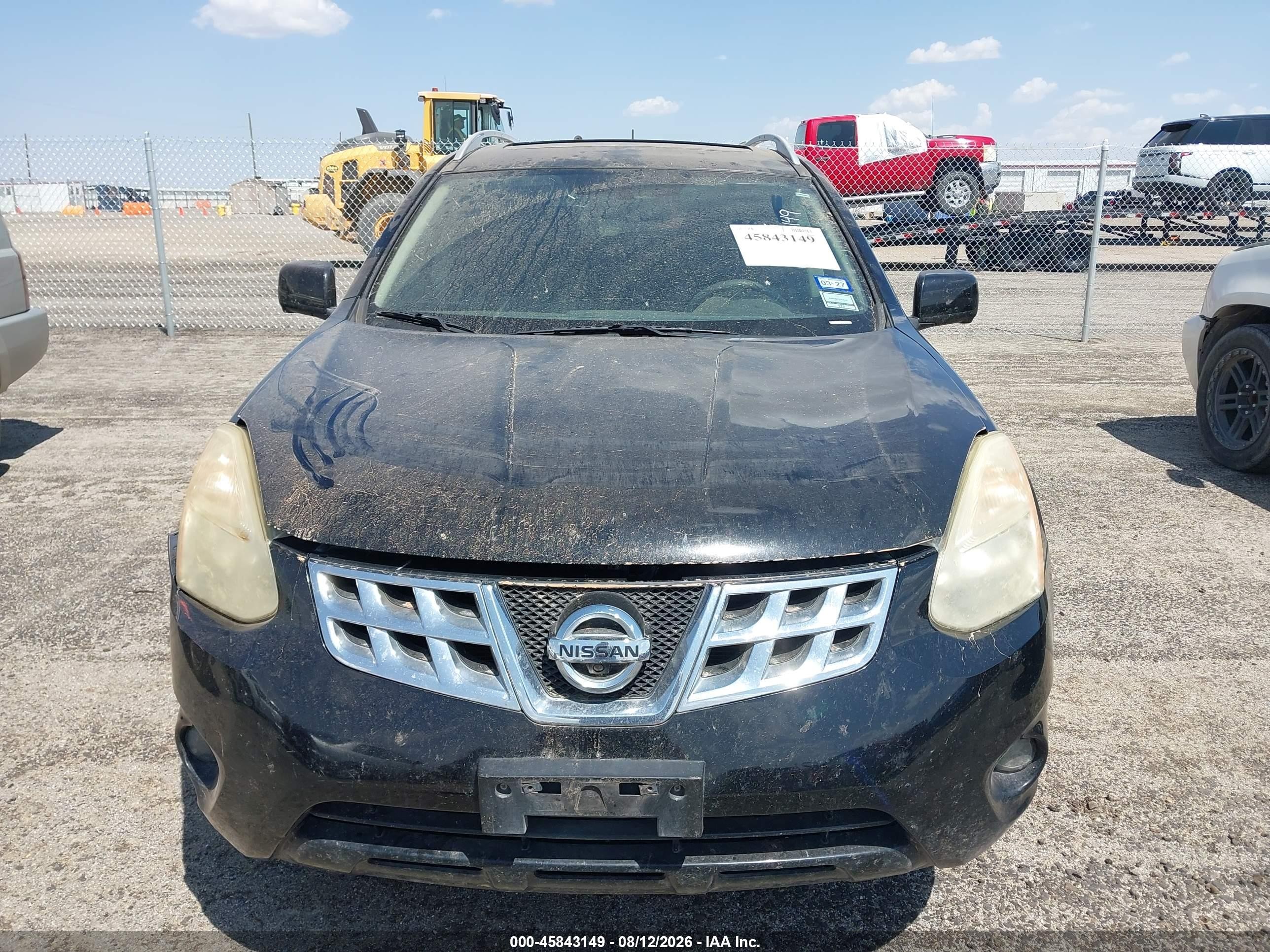 2012 Nissan Rogue Sv W/sl Pkg Black vin: JN8AS5MT7CW298973