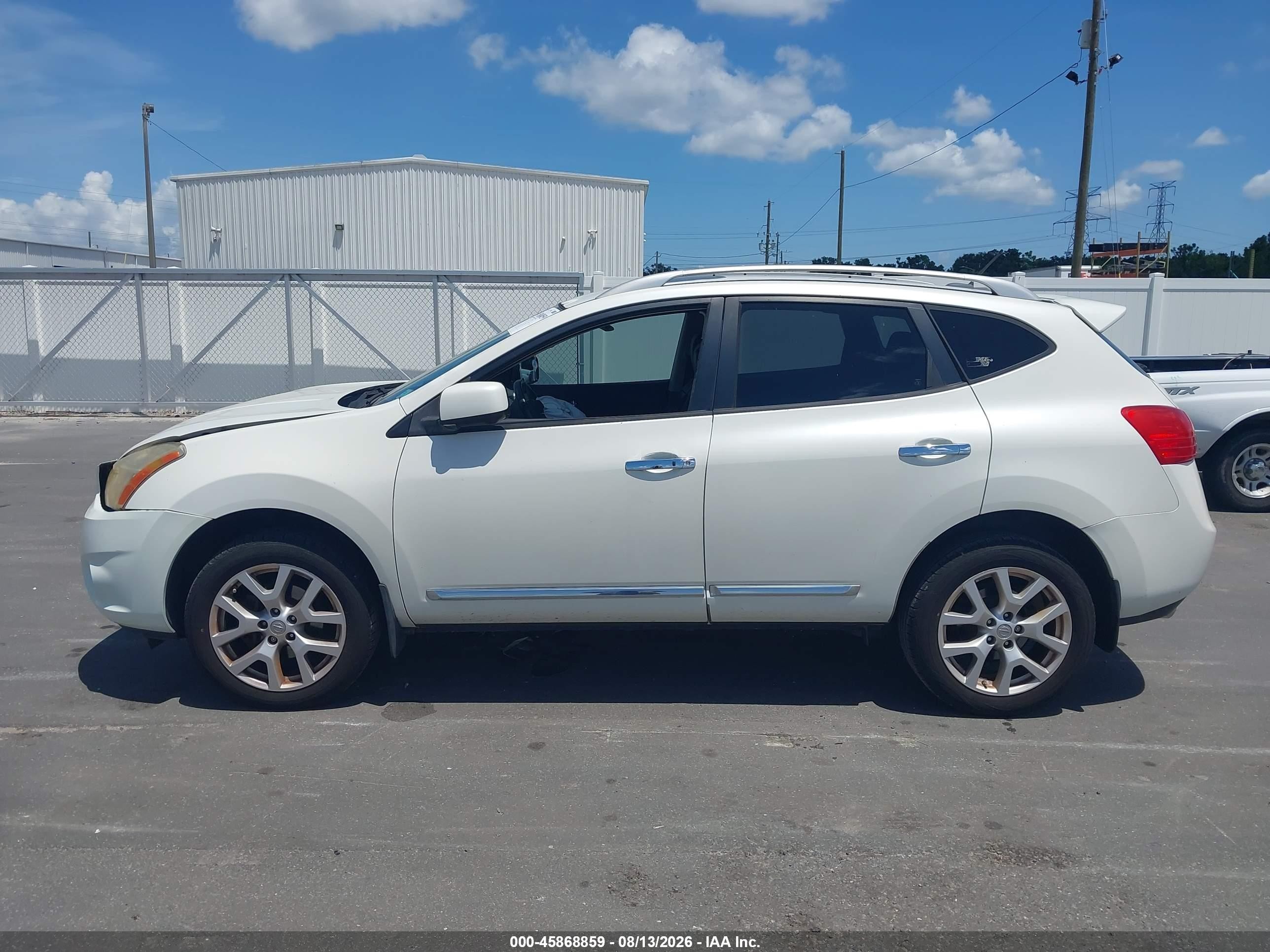 2012 Nissan Rogue Sv W/sl Pkg White vin: JN8AS5MT7CW299895