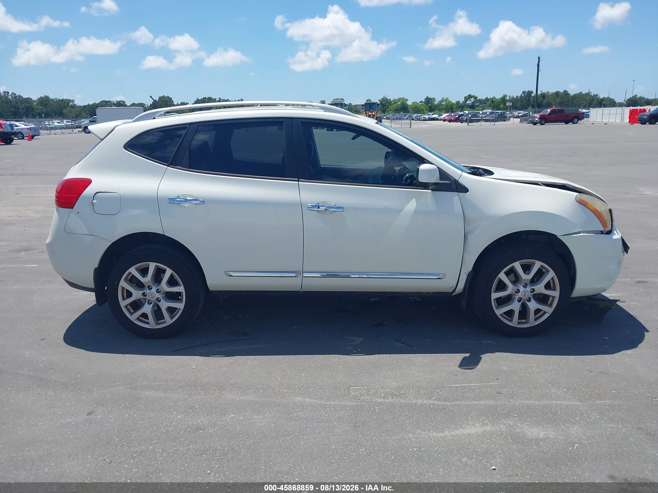2012 Nissan Rogue Sv W/sl Pkg White vin: JN8AS5MT7CW299895