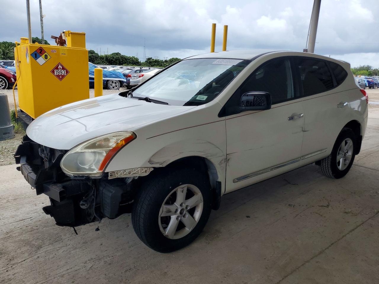 2012 Nissan Rogue S Белый vin: JN8AS5MT7CW300348