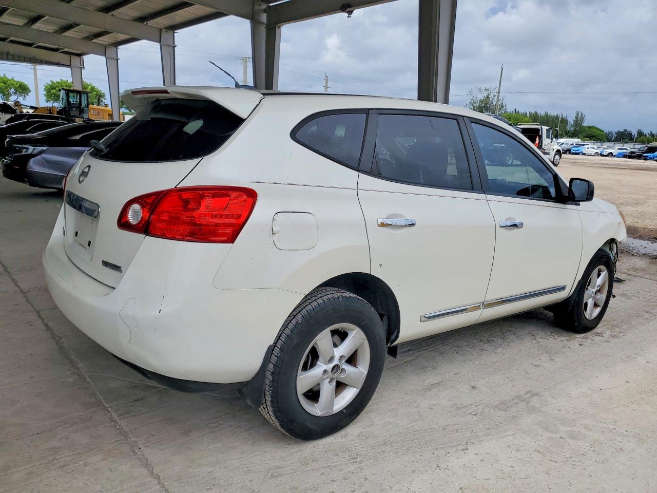 2012 Nissan Rogue S White vin: JN8AS5MT7CW300348