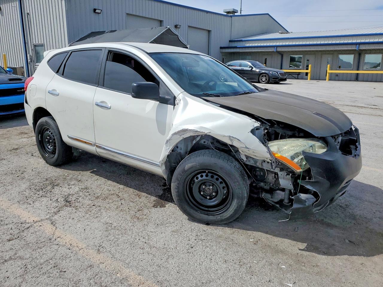 2012 Nissan Rogue S White vin: JN8AS5MT7CW300639