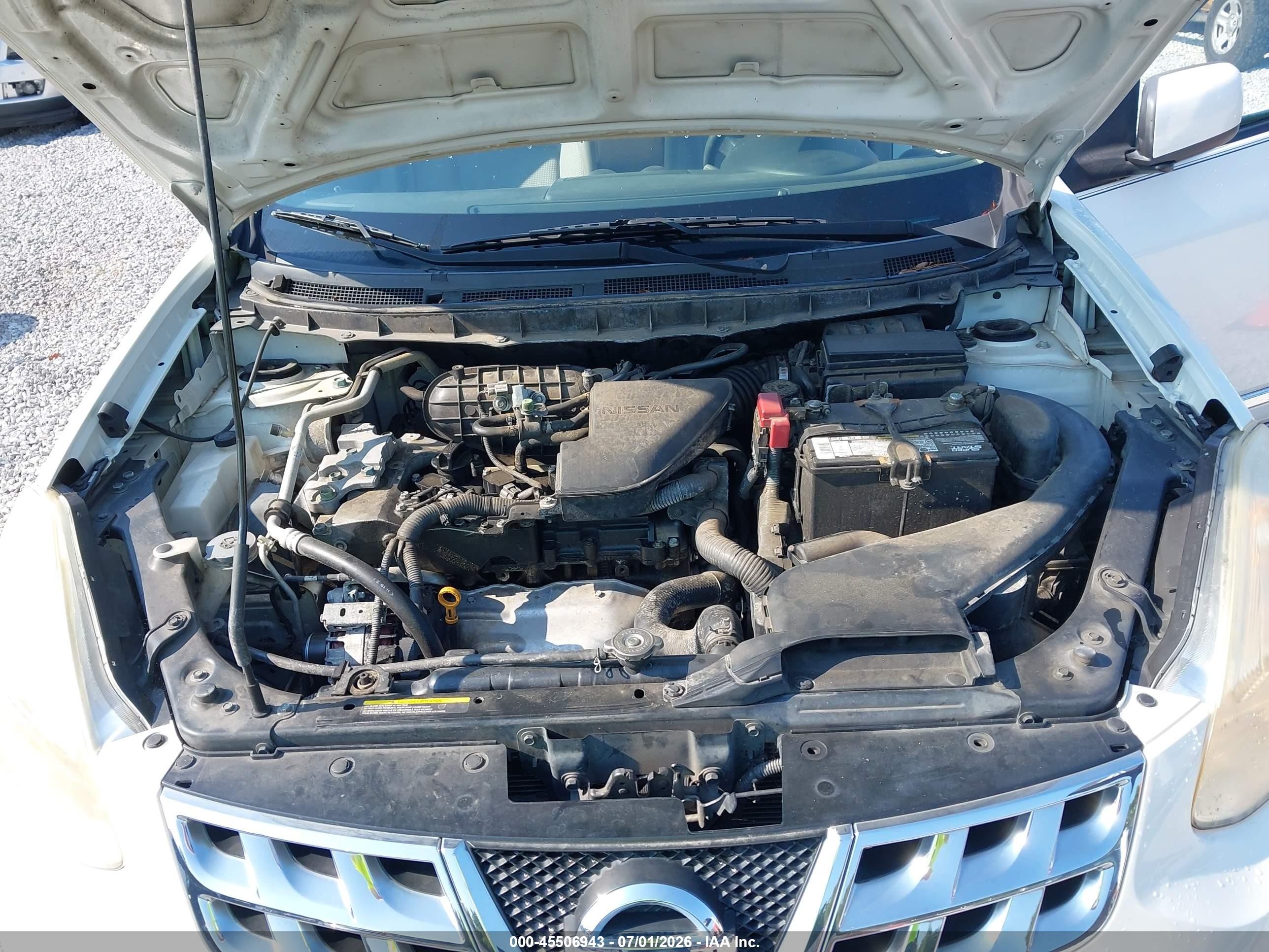 2012 Nissan Rogue Sv White vin: JN8AS5MT7CW303671