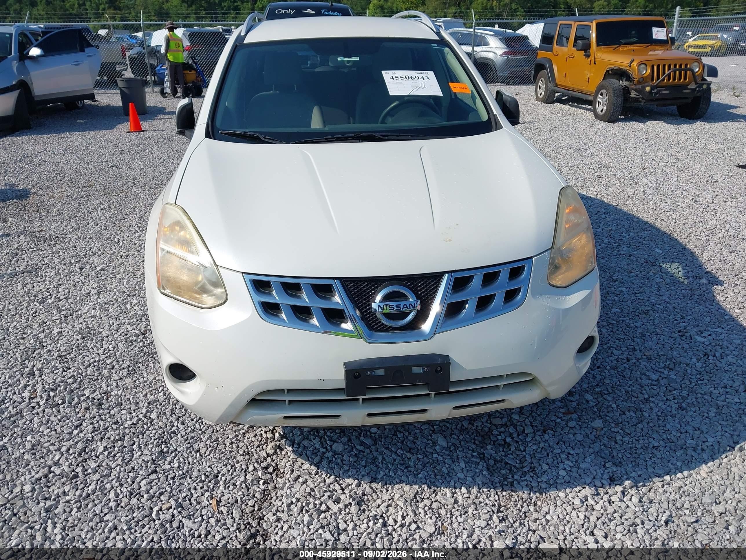 2012 Nissan Rogue Sv White vin: JN8AS5MT7CW303671