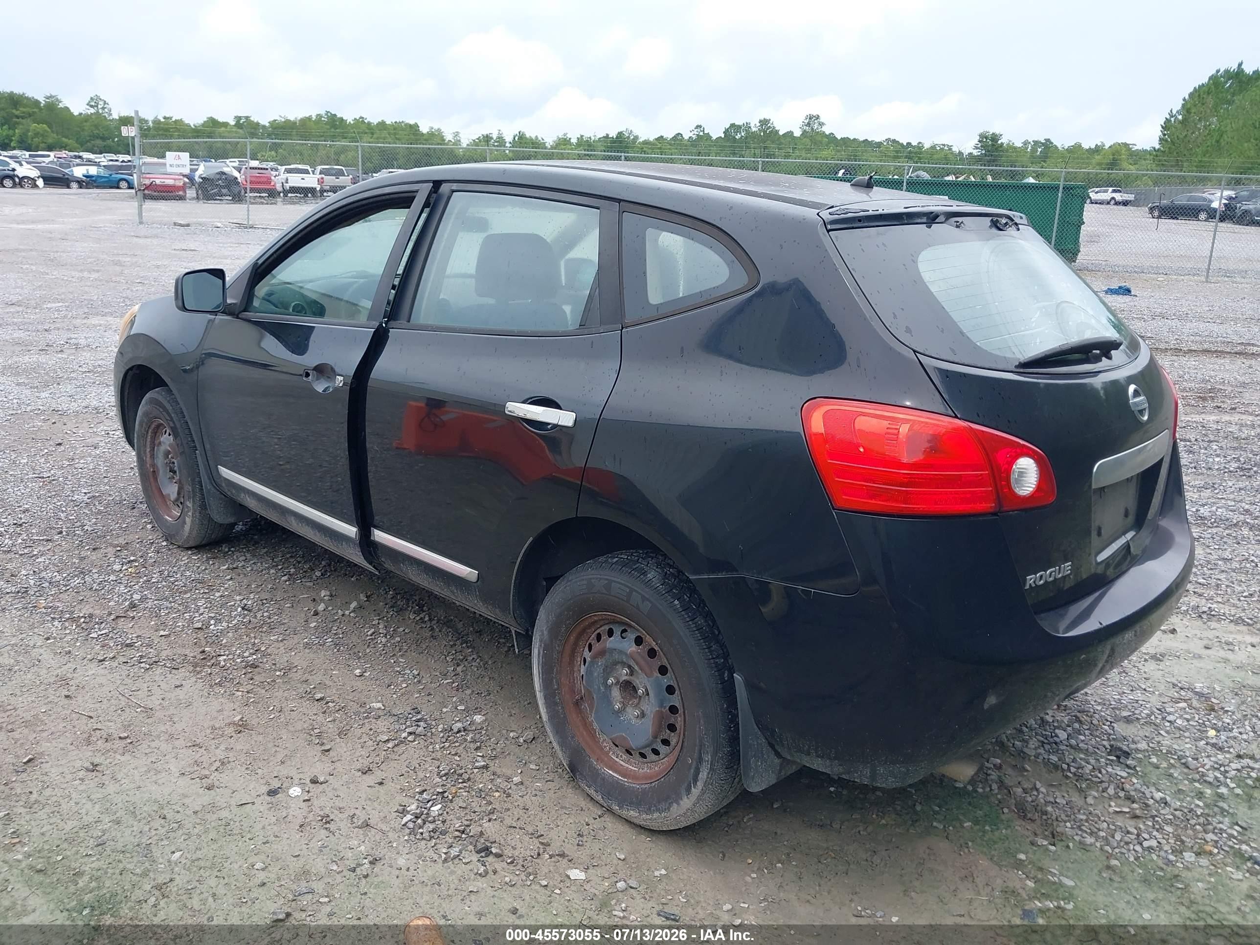 2012 Nissan Rogue S Black vin: JN8AS5MT7CW609320