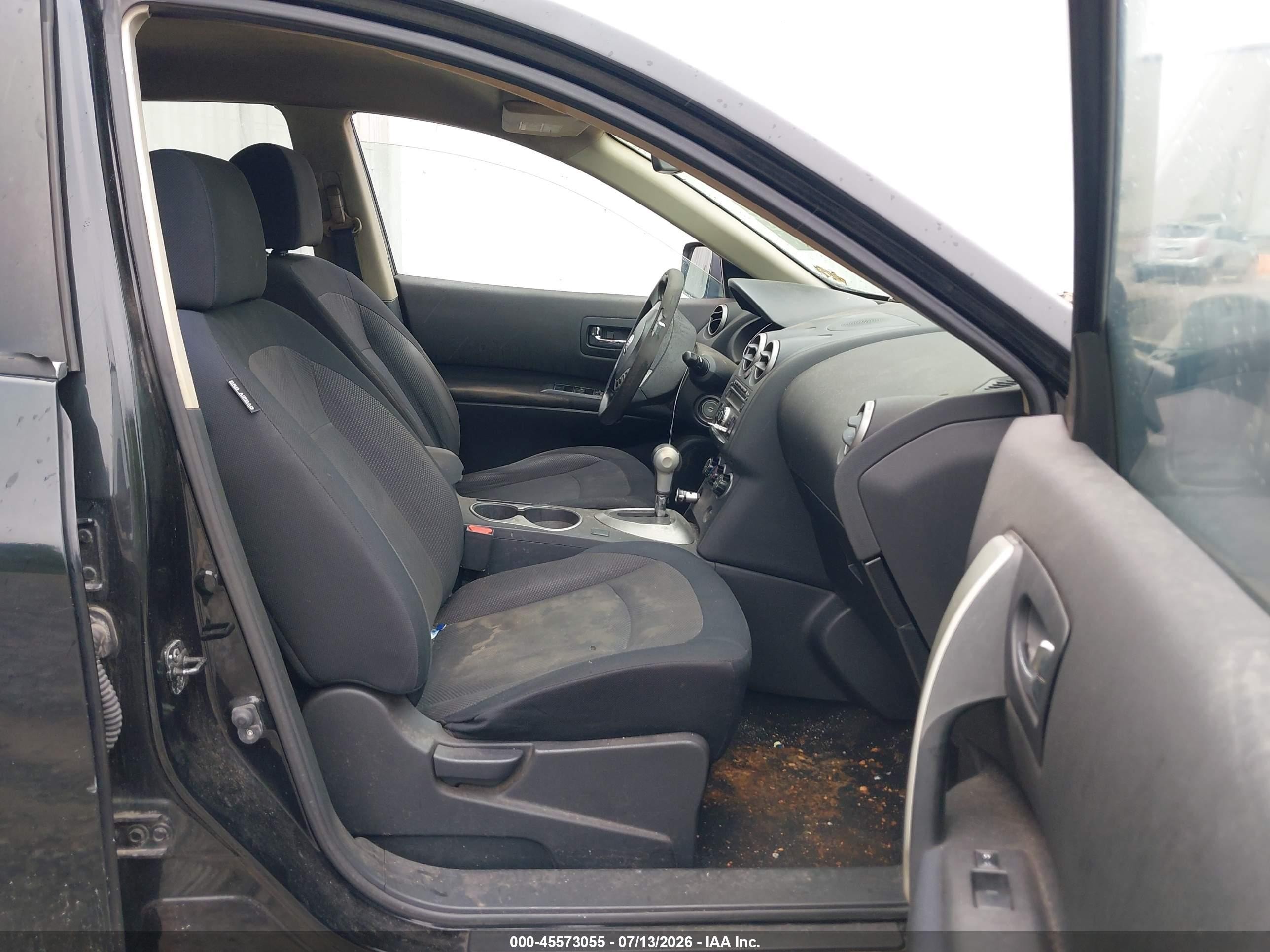 2012 Nissan Rogue S Black vin: JN8AS5MT7CW609320