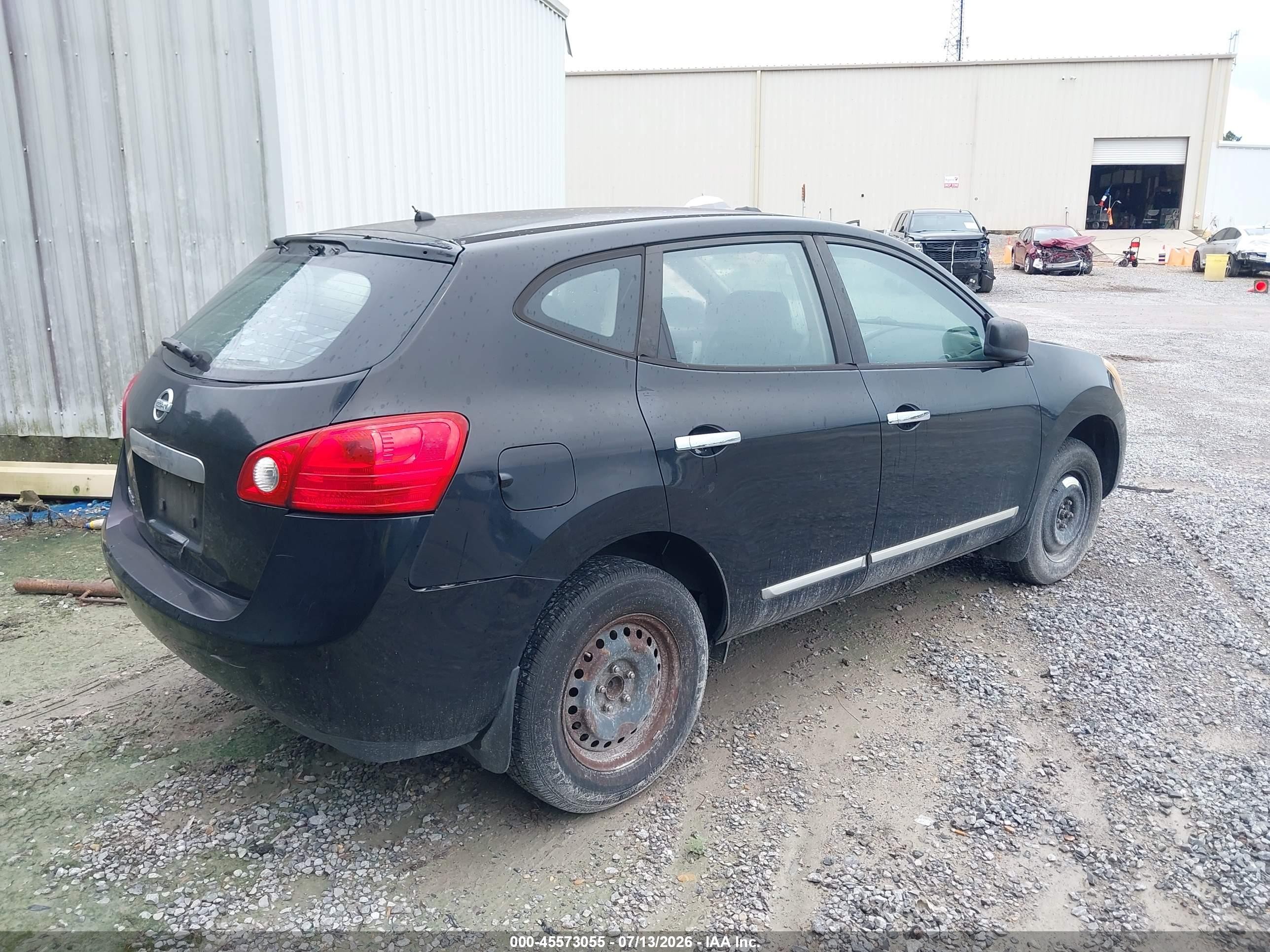 2012 Nissan Rogue S Black vin: JN8AS5MT7CW609320
