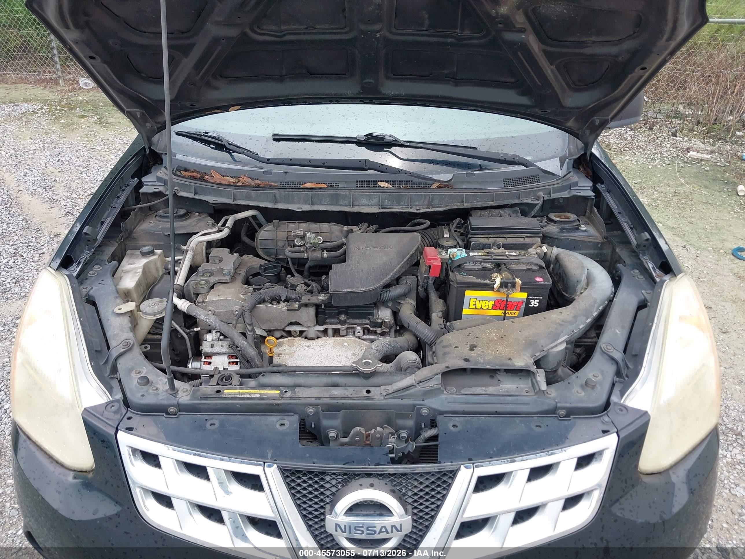 2012 Nissan Rogue S Black vin: JN8AS5MT7CW609320