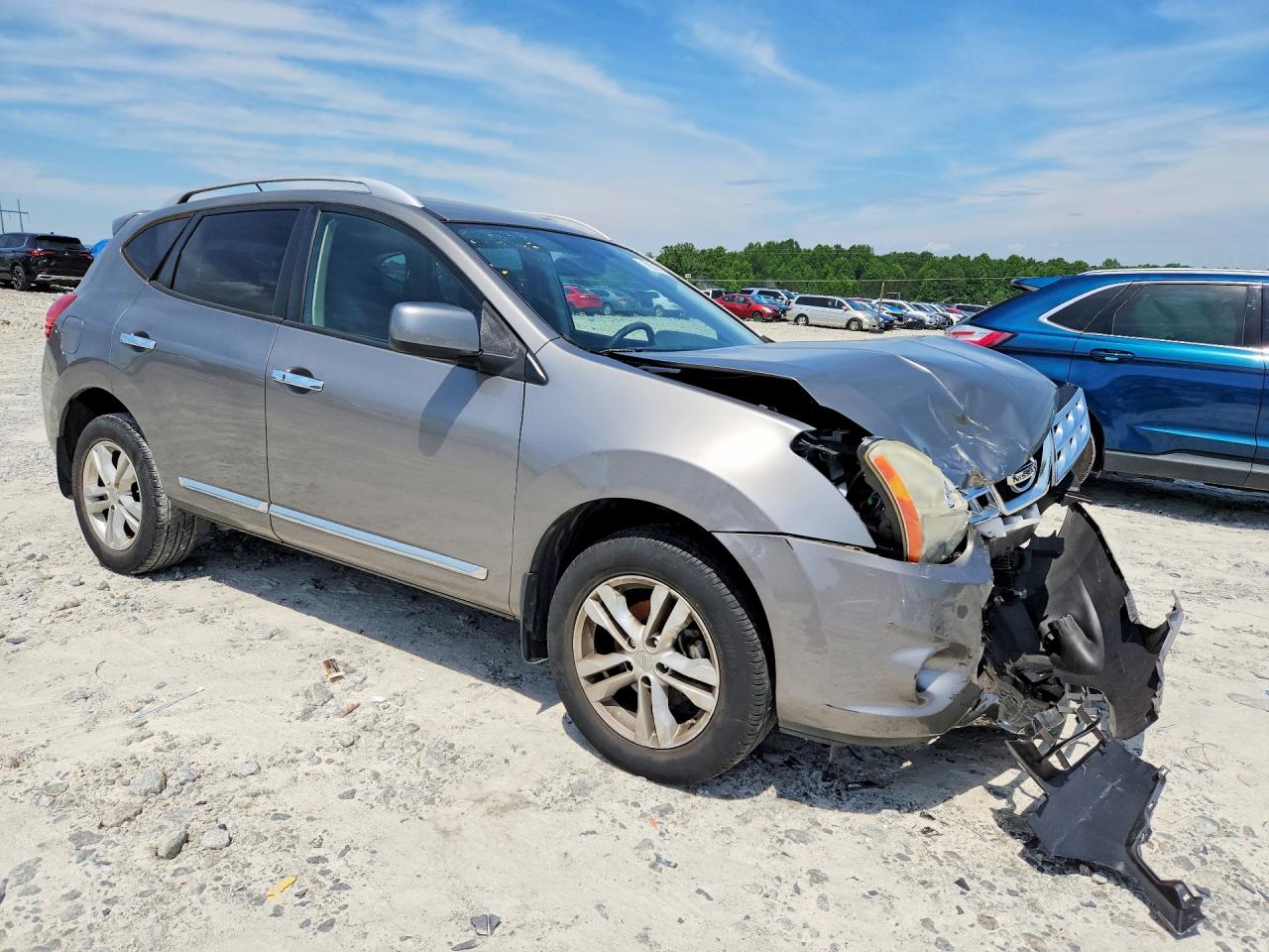 2013 Nissan Rogue S Gray vin: JN8AS5MT7DW002481