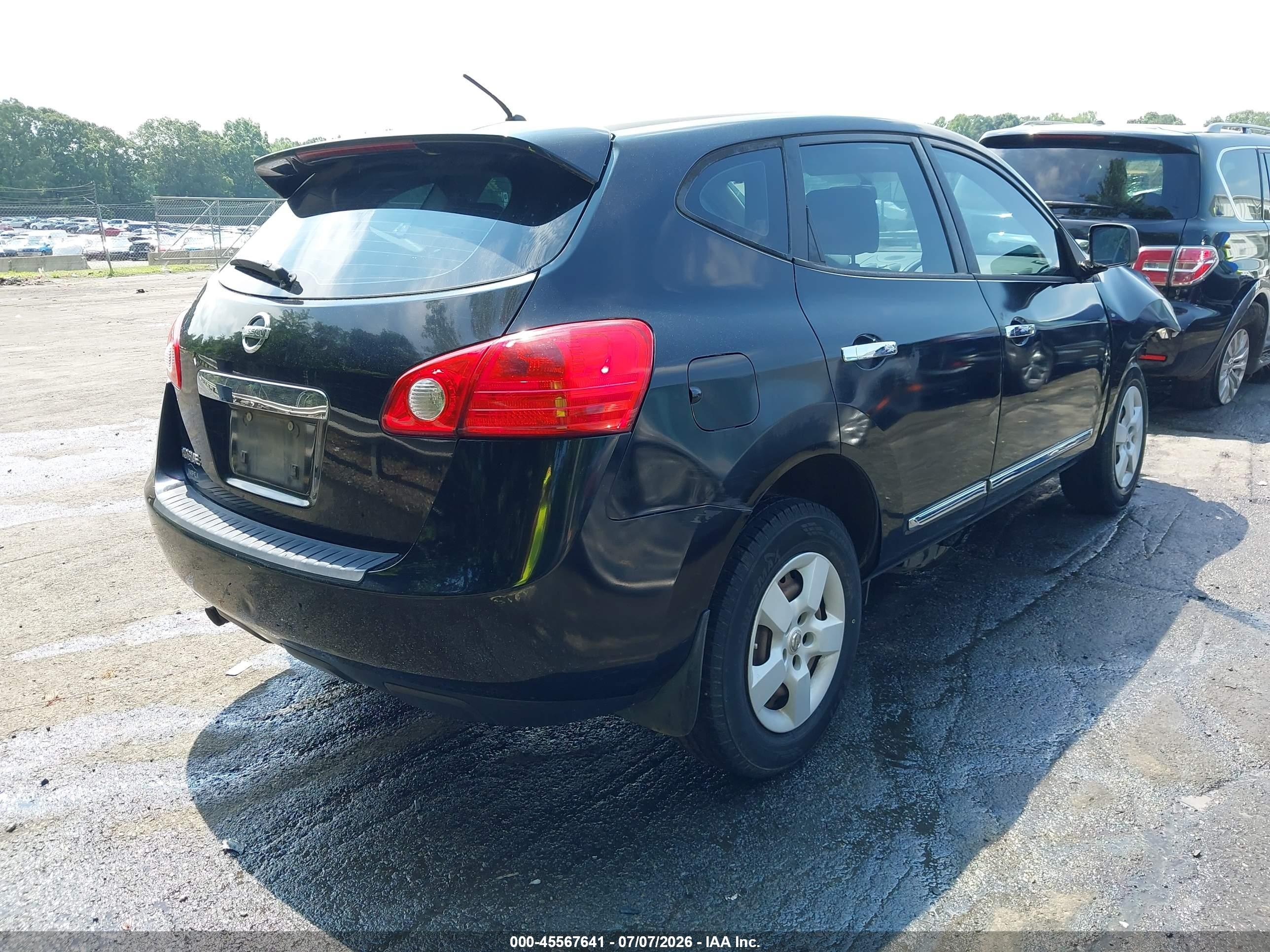 2013 Nissan Rogue S Black vin: JN8AS5MT7DW013562