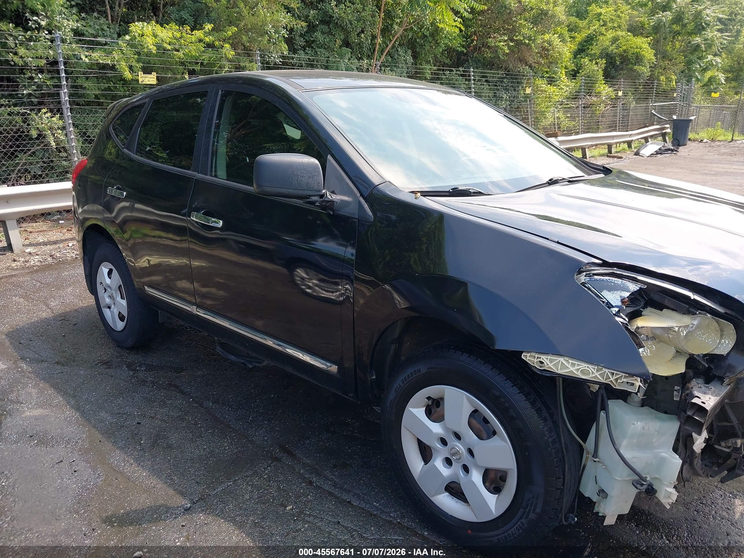 2013 Nissan Rogue S Black vin: JN8AS5MT7DW013562