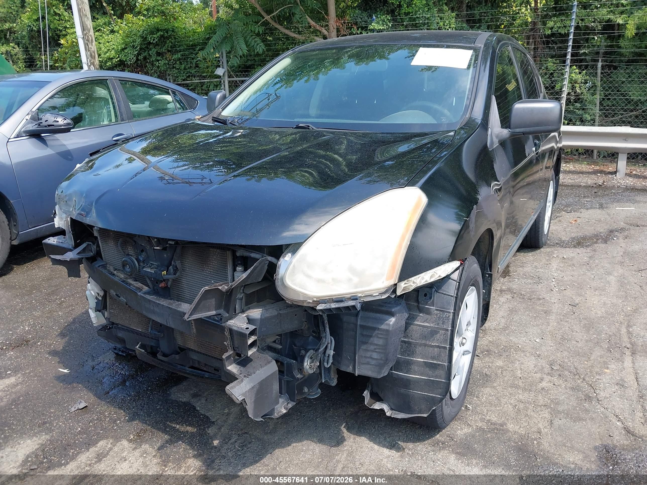 2013 Nissan Rogue S Black vin: JN8AS5MT7DW013562