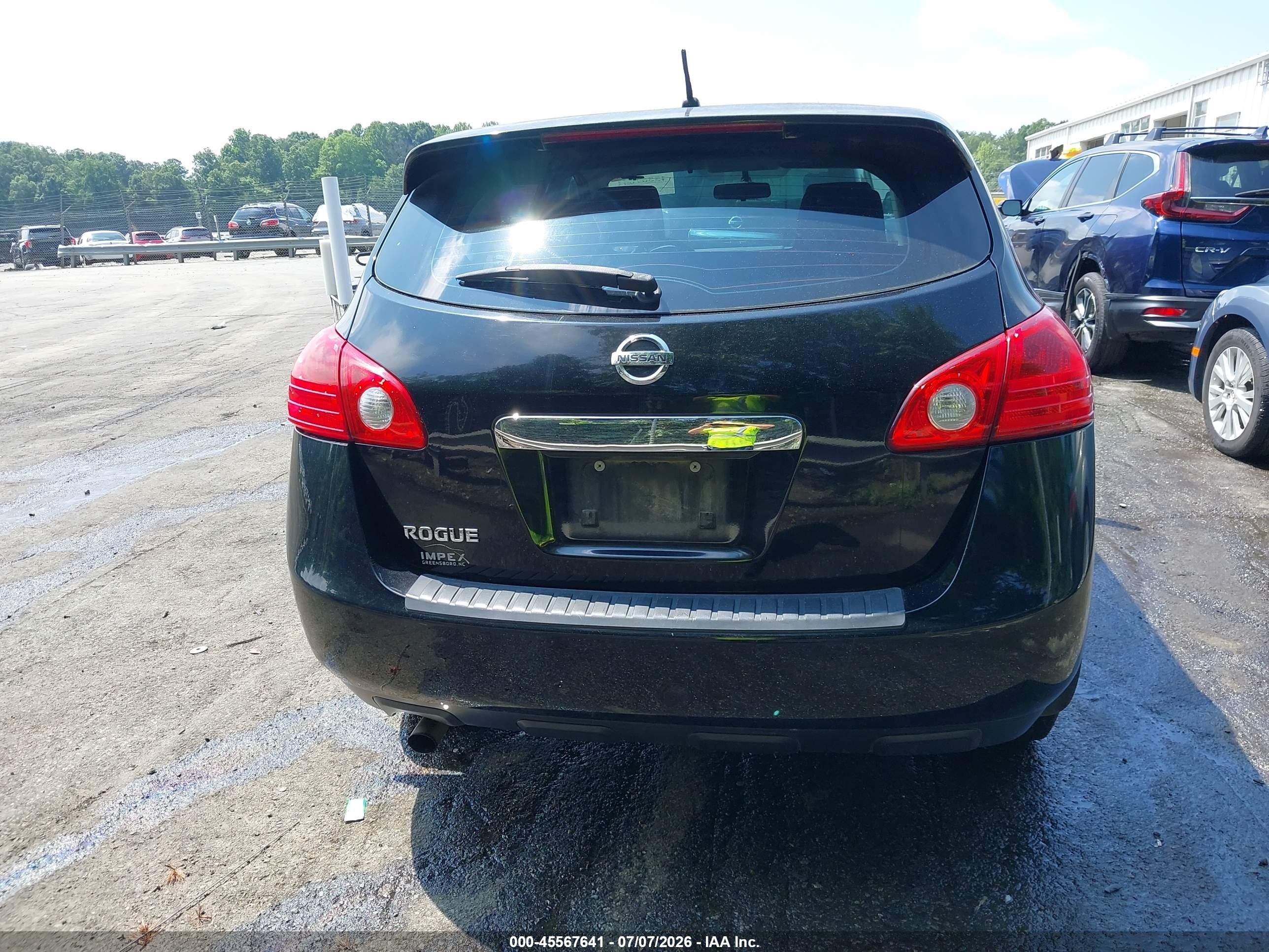 2013 Nissan Rogue S Black vin: JN8AS5MT7DW013562