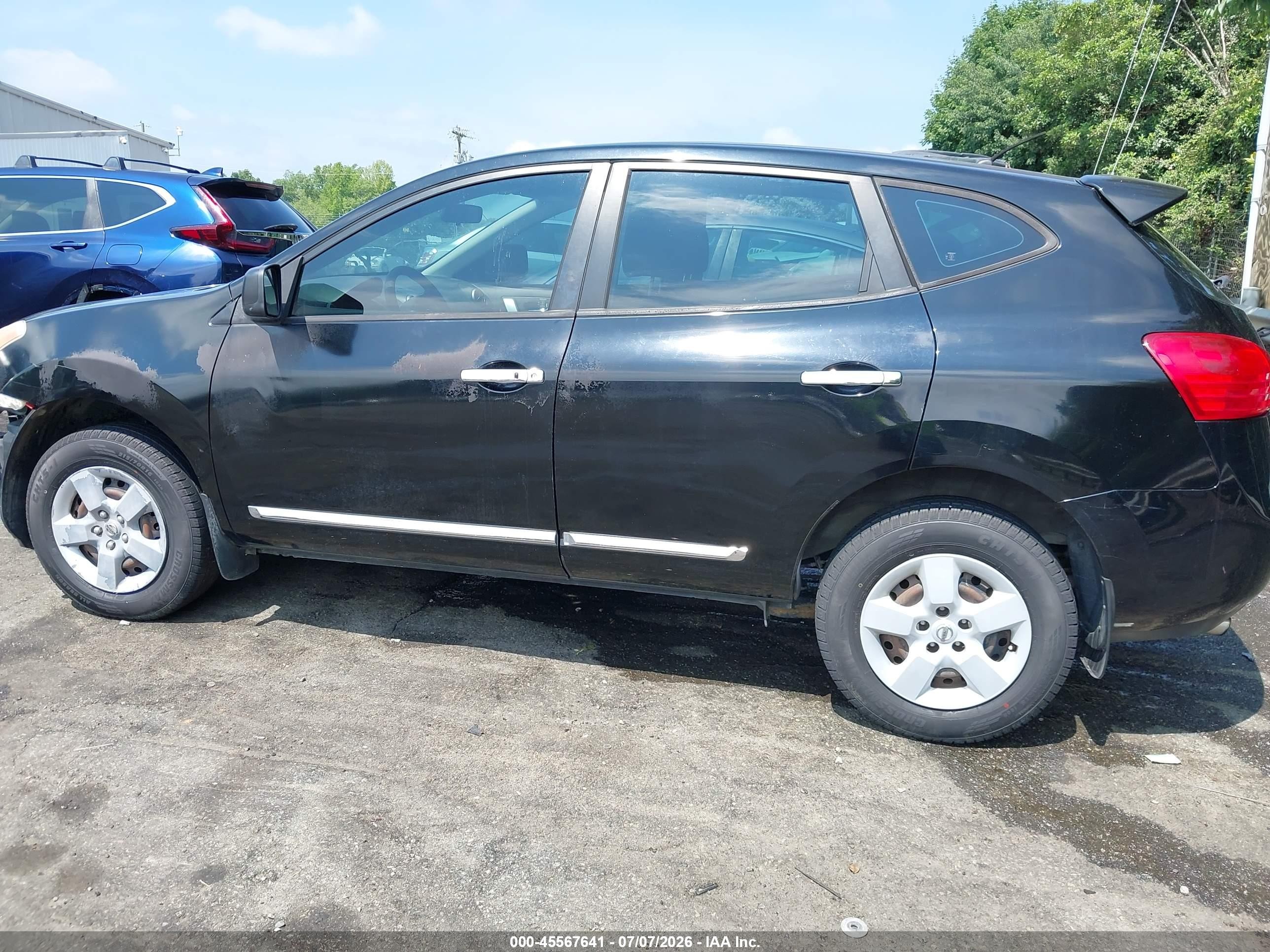 2013 Nissan Rogue S Black vin: JN8AS5MT7DW013562