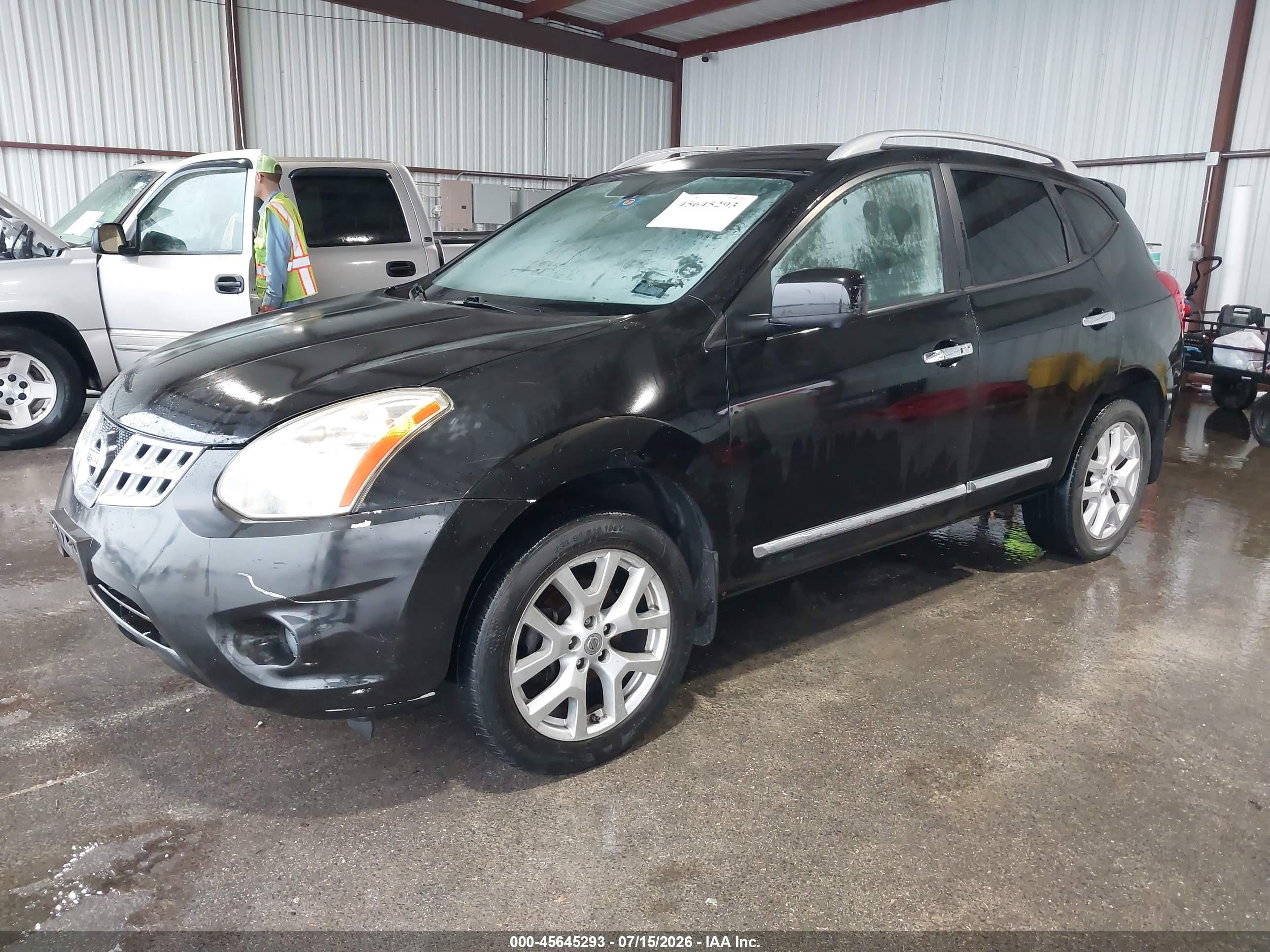 2013 Nissan Rogue Sv W/sl Pkg Black vin: JN8AS5MT7DW024545
