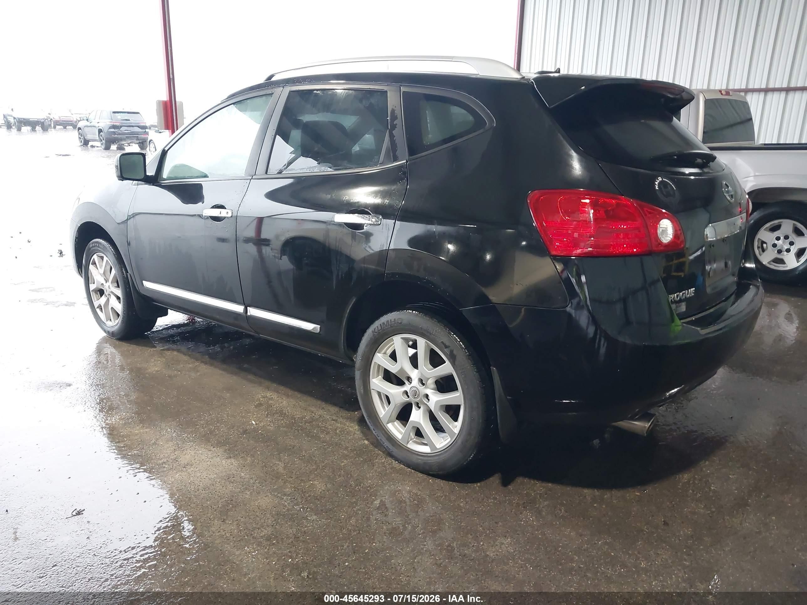 2013 Nissan Rogue Sv W/sl Pkg Black vin: JN8AS5MT7DW024545