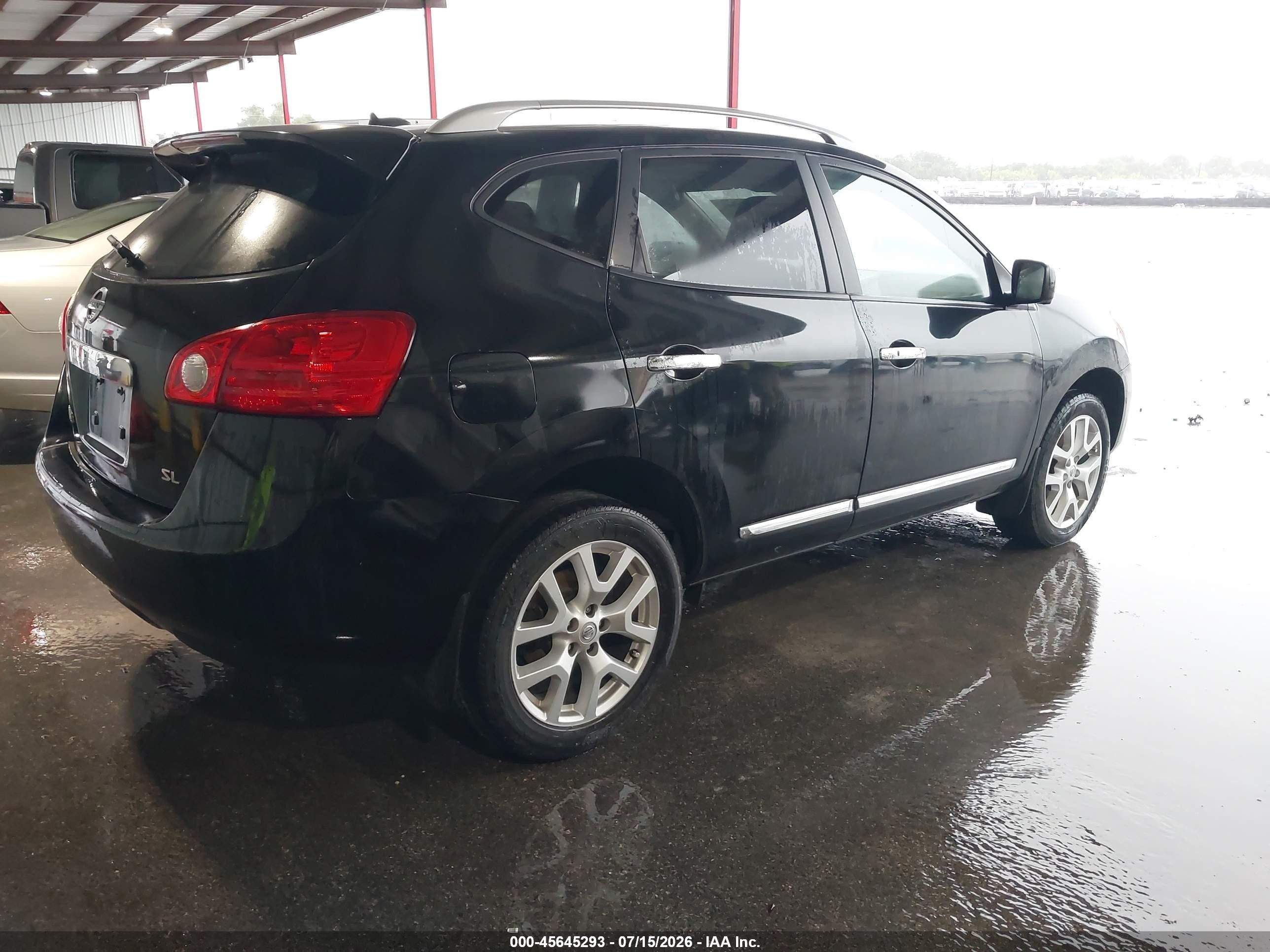 2013 Nissan Rogue Sv W/sl Pkg Black vin: JN8AS5MT7DW024545