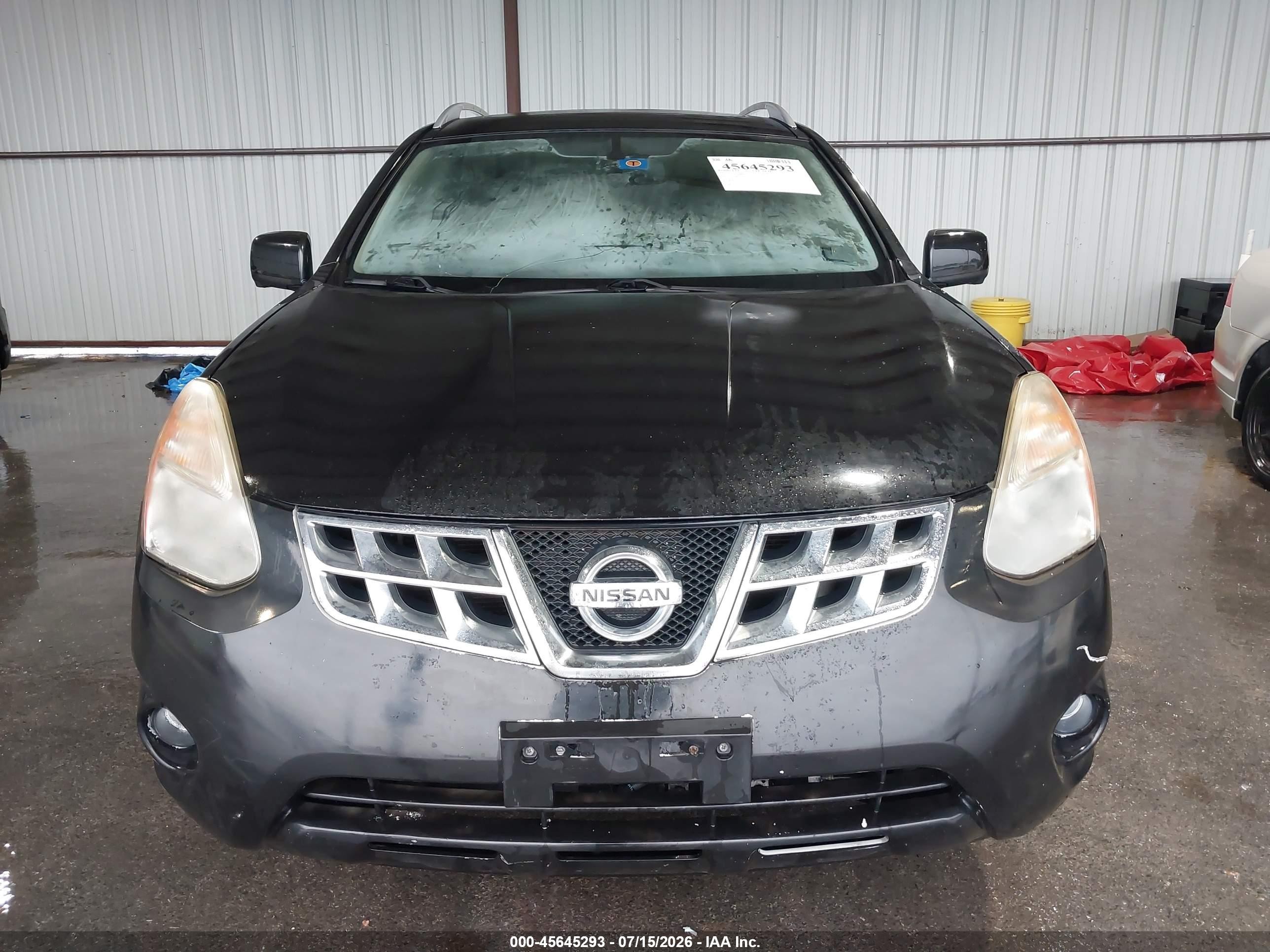2013 Nissan Rogue Sv W/sl Pkg Black vin: JN8AS5MT7DW024545