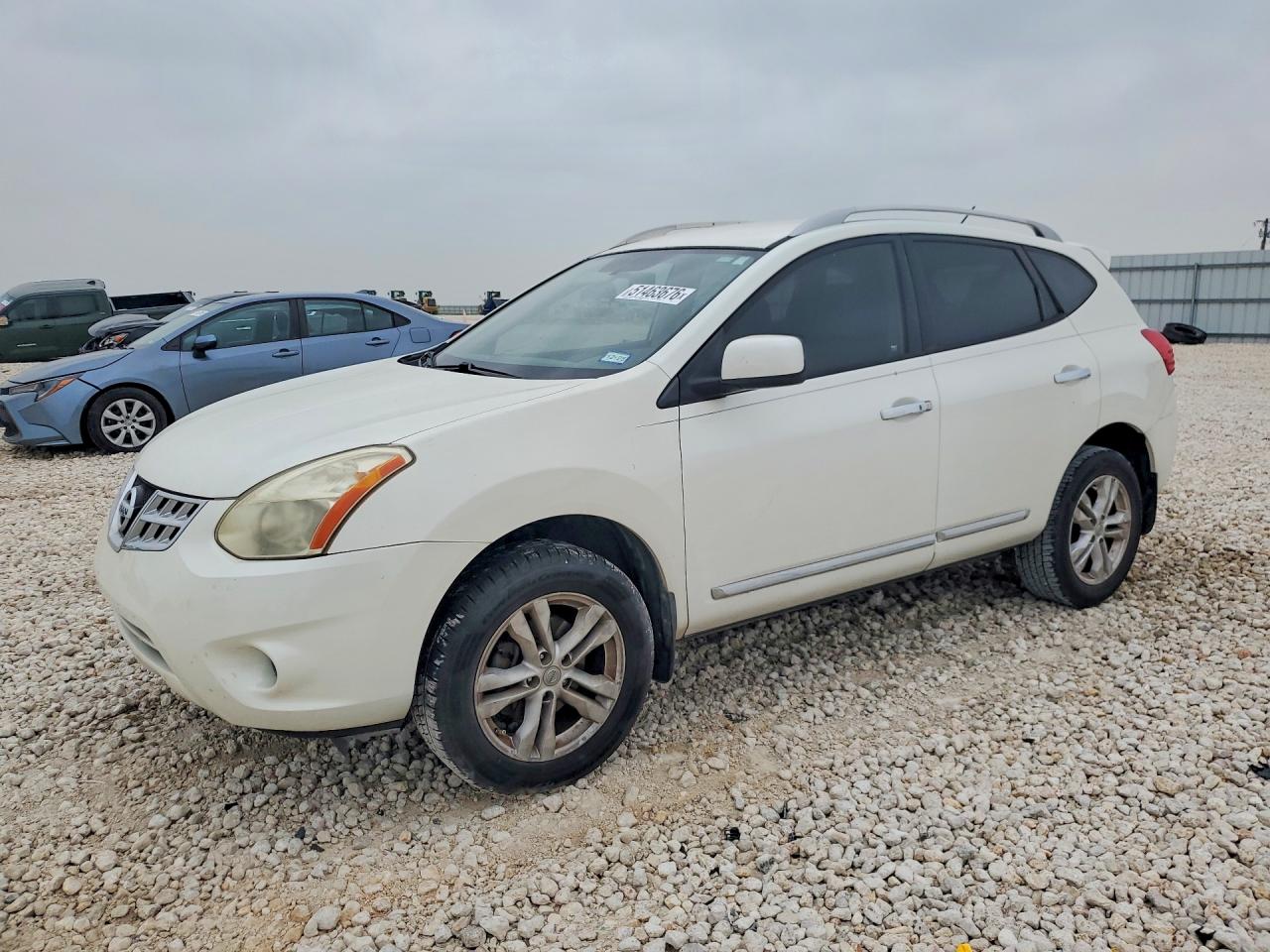 2013 Nissan Rogue White vin: JN8AS5MT7DW033682