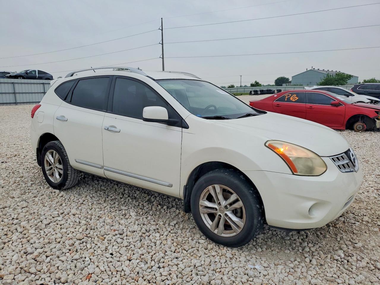 2013 Nissan Rogue White vin: JN8AS5MT7DW033682