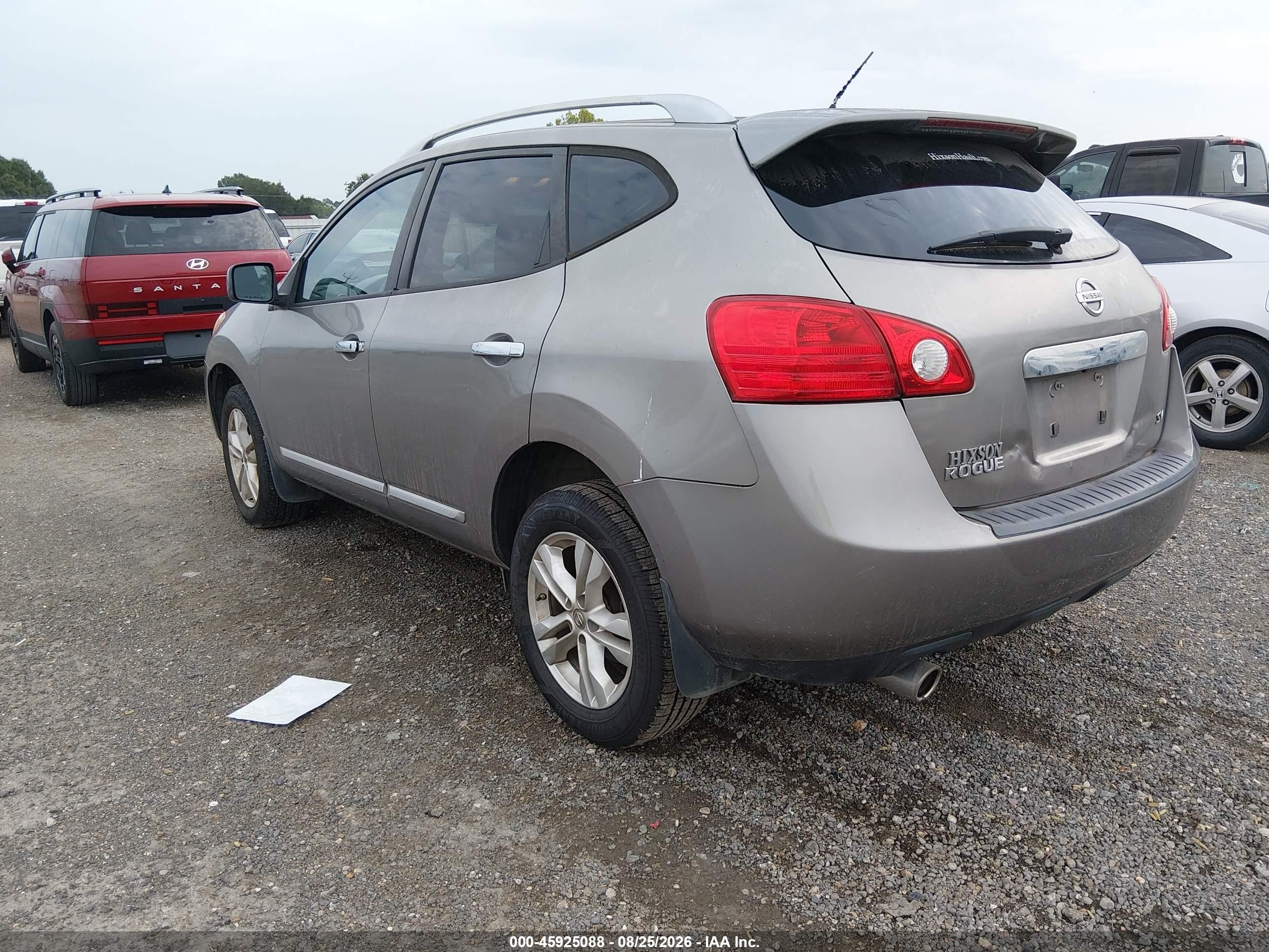 2013 Nissan Rogue Sv Gray vin: JN8AS5MT7DW512121