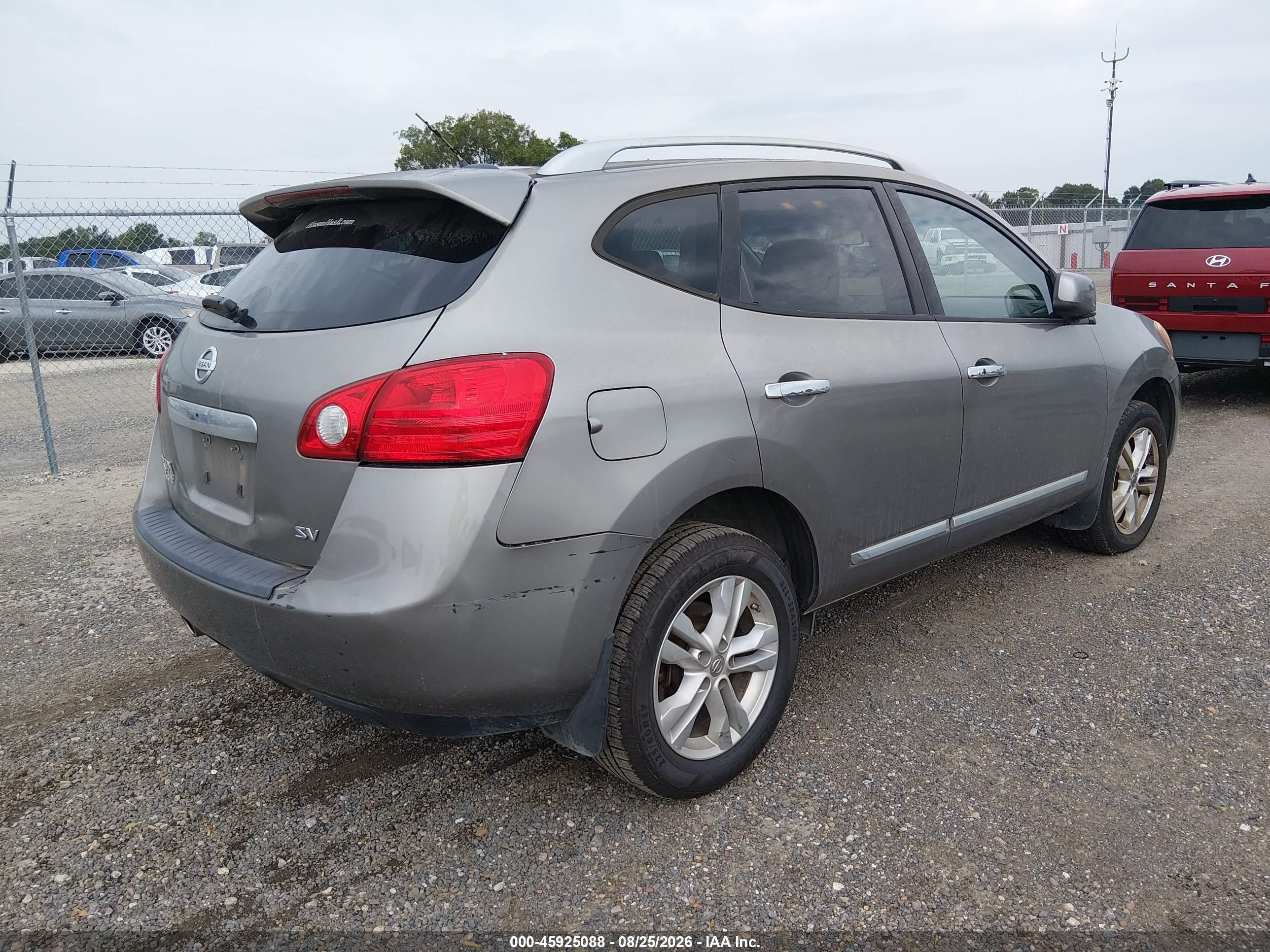 2013 Nissan Rogue Sv Gray vin: JN8AS5MT7DW512121