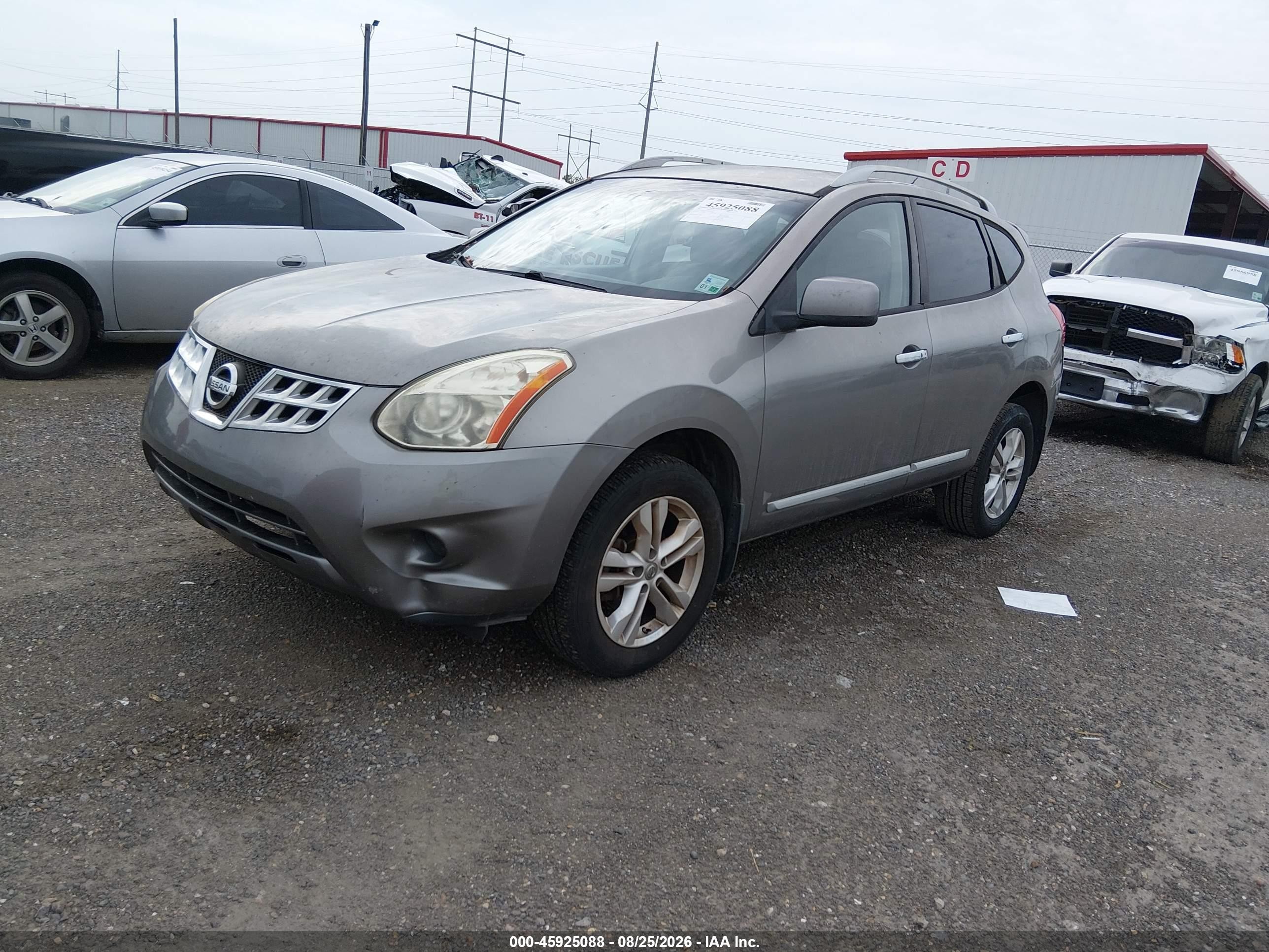 2013 Nissan Rogue Sv Gray vin: JN8AS5MT7DW512121