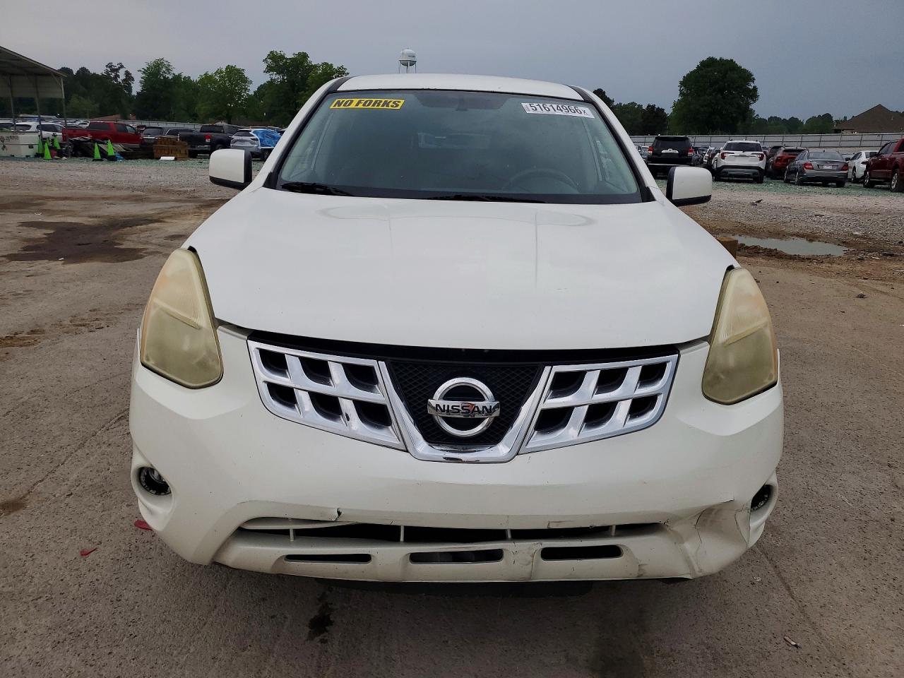 2013 Nissan Rogue S Белый vin: JN8AS5MT7DW516511