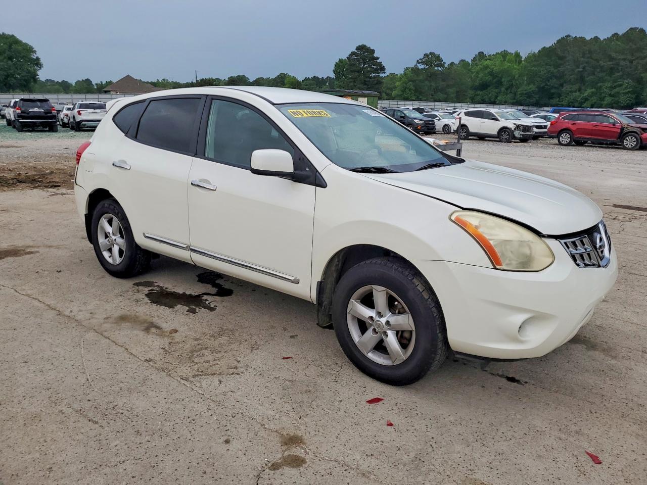 2013 Nissan Rogue S Белый vin: JN8AS5MT7DW516511