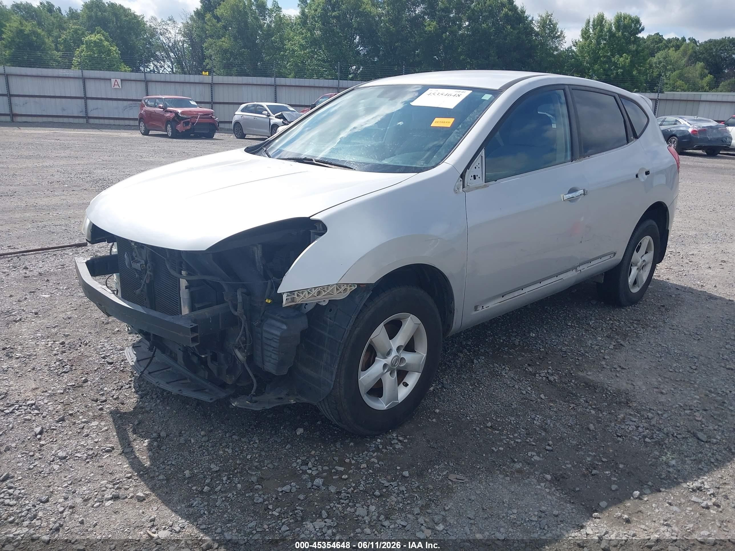 2013 Nissan Rogue S Silver vin: JN8AS5MT7DW521319