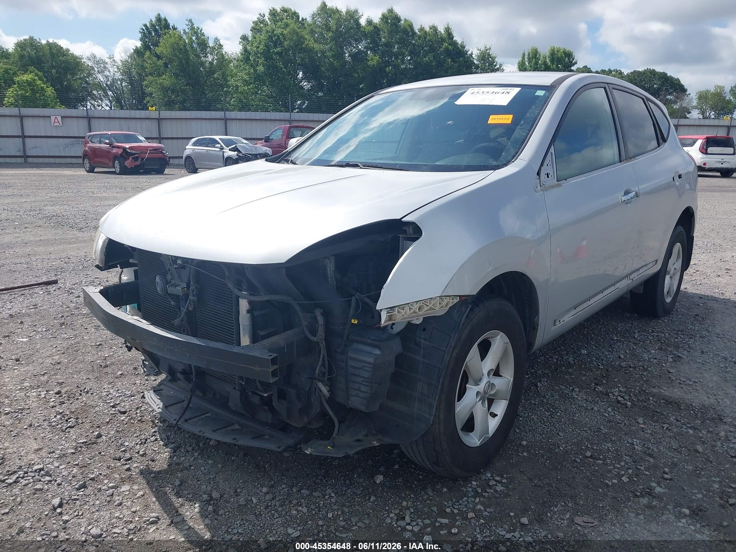 2013 Nissan Rogue S Silver vin: JN8AS5MT7DW521319