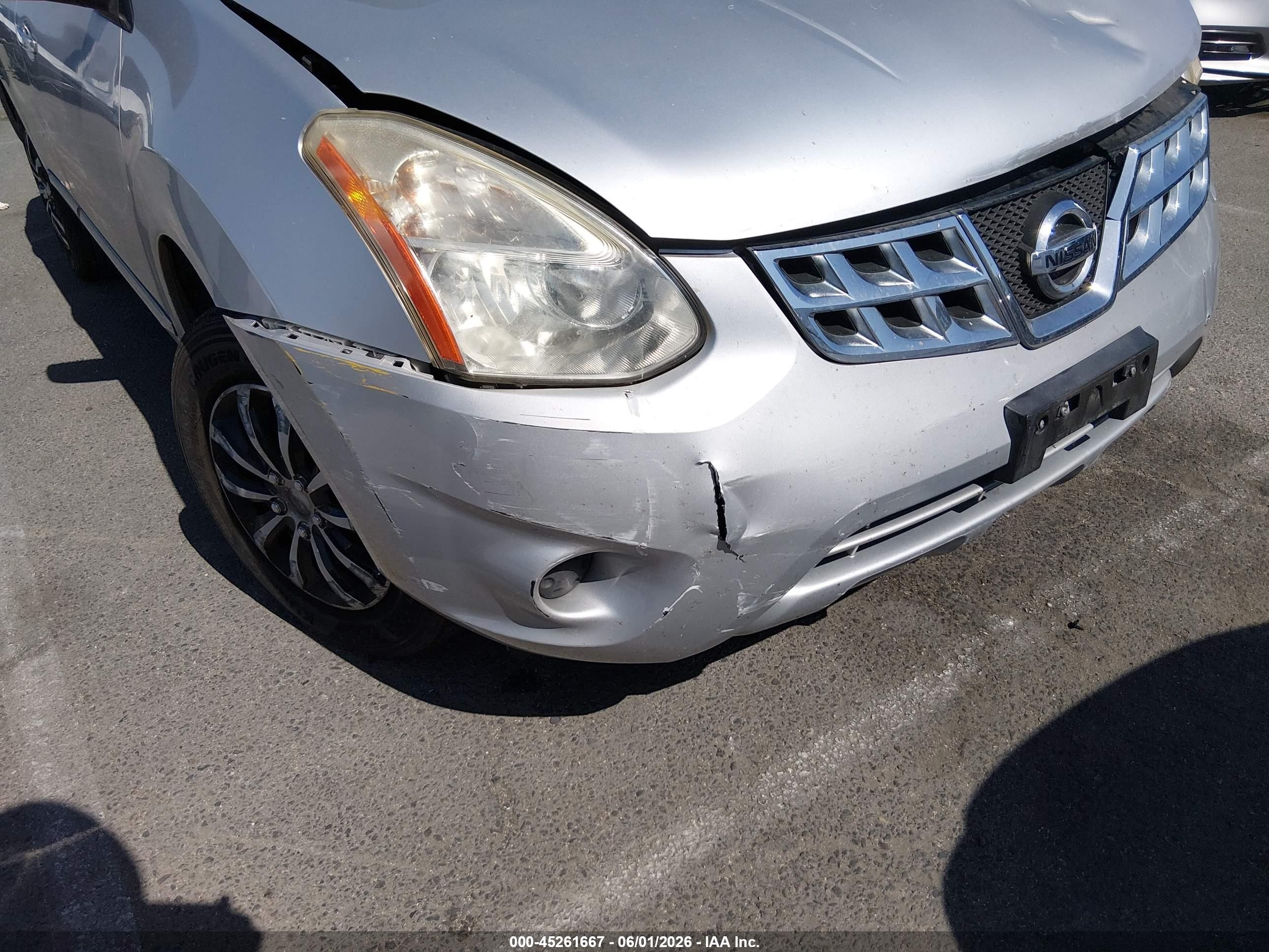 2013 Nissan Rogue S Silver vin: JN8AS5MT7DW521496