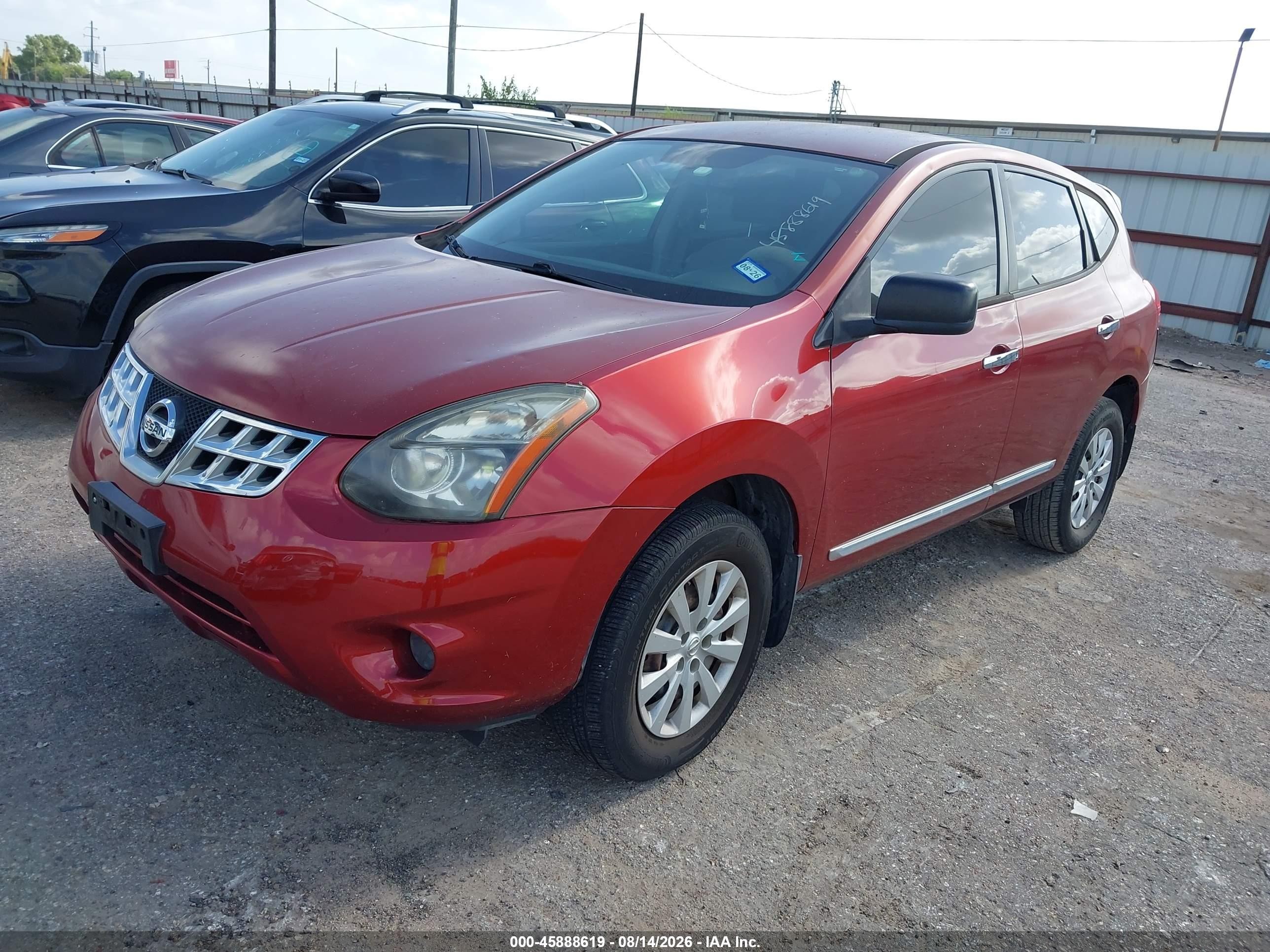 2013 Nissan Rogue S Burgundy vin: JN8AS5MT7DW529890