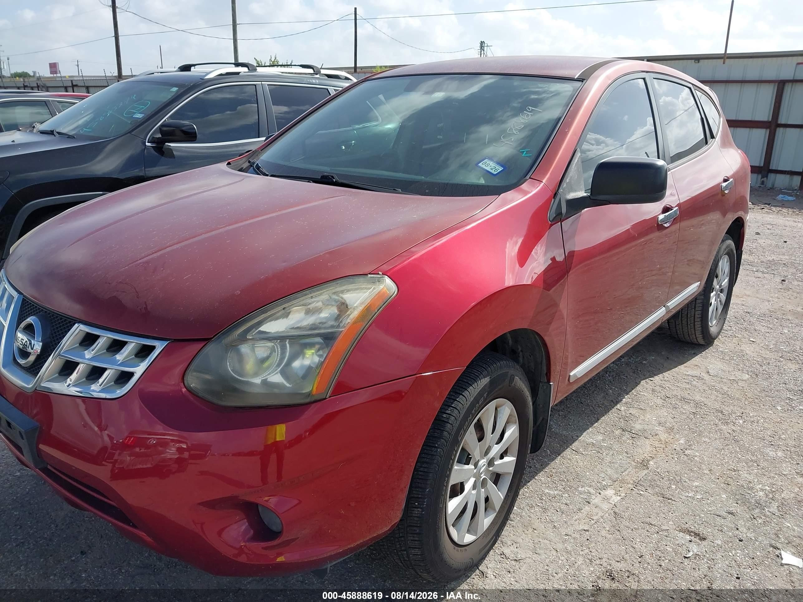 2013 Nissan Rogue S Burgundy vin: JN8AS5MT7DW529890