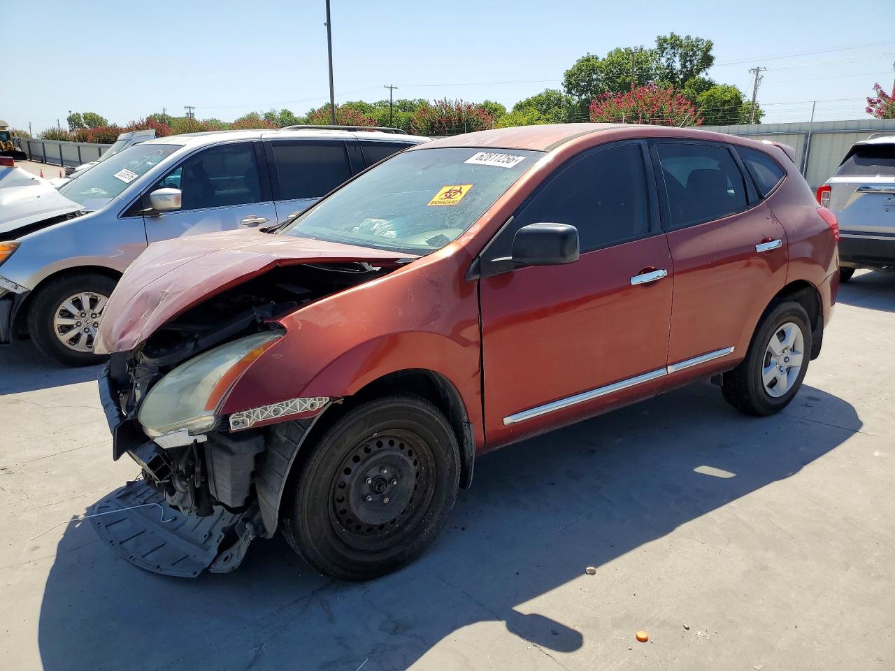 2013 Nissan Rogue S Burgundy vin: JN8AS5MT7DW534085
