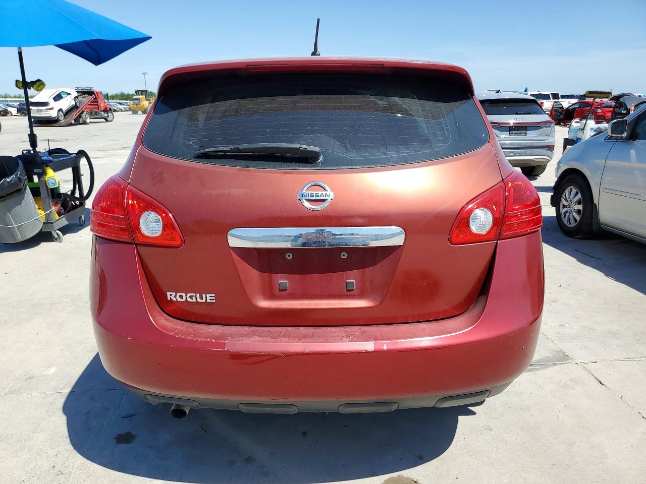 2013 Nissan Rogue S Burgundy vin: JN8AS5MT7DW534085