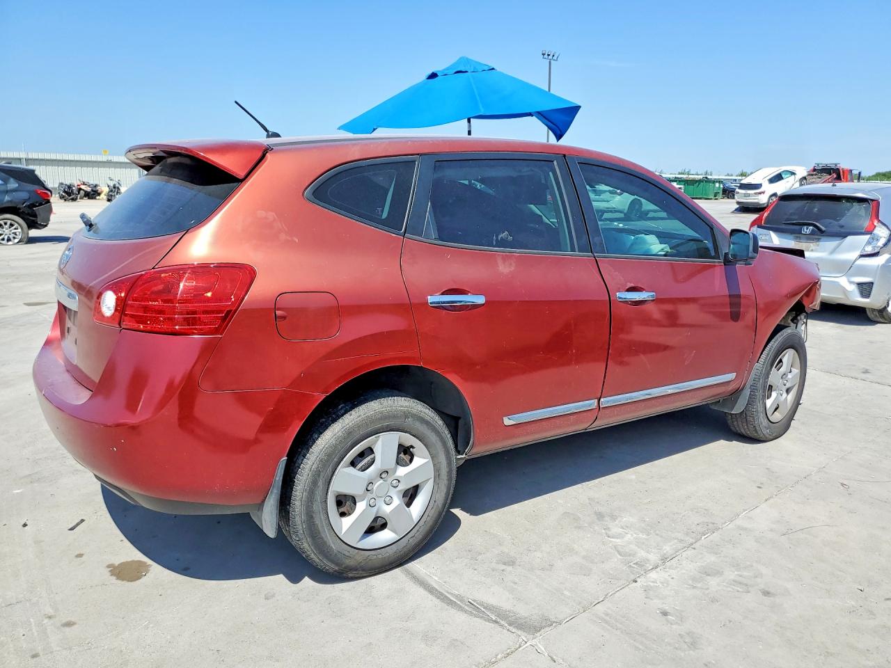 2013 Nissan Rogue S Burgundy vin: JN8AS5MT7DW534085