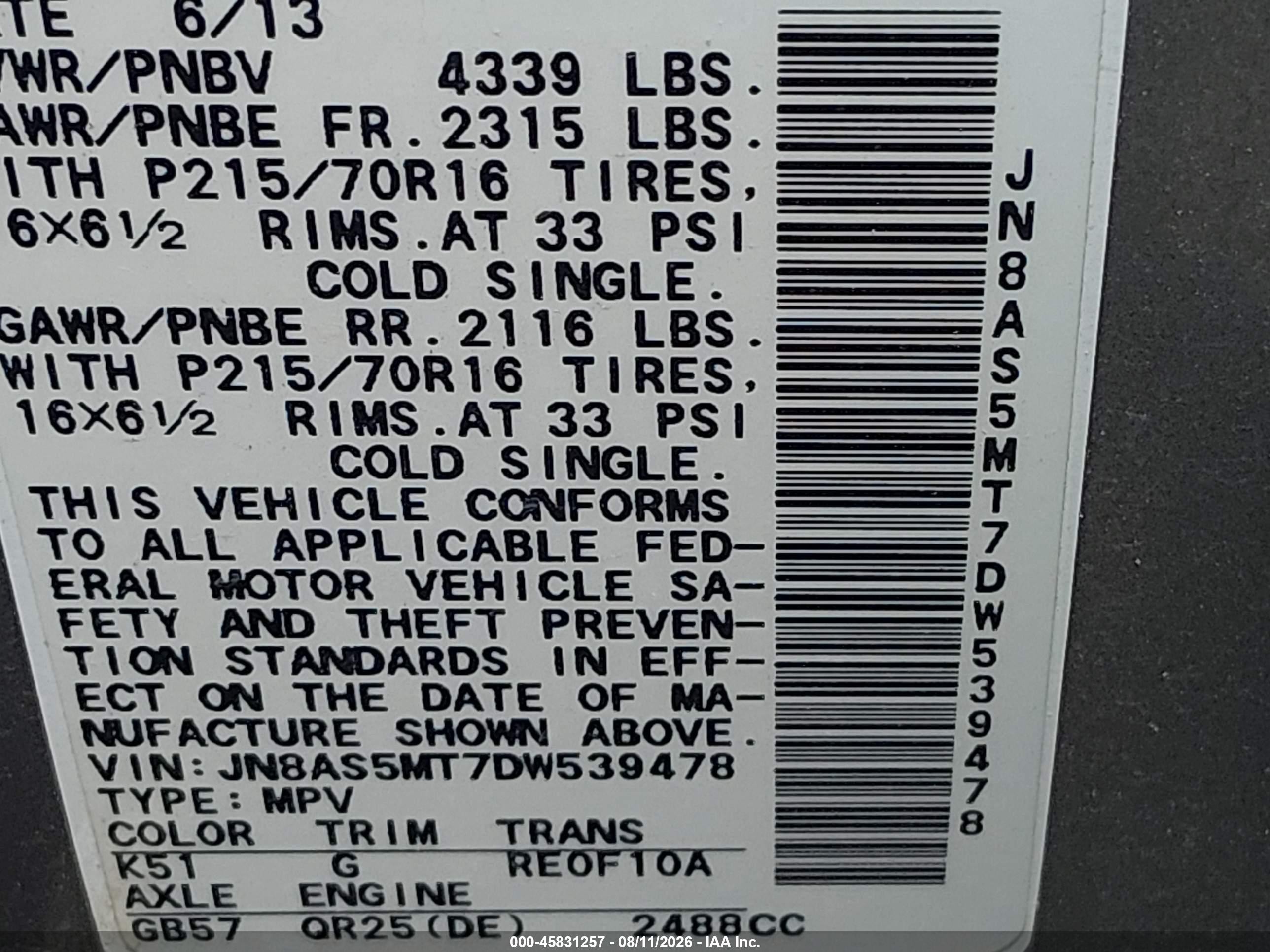 2013 Nissan Rogue S Beige vin: JN8AS5MT7DW539478