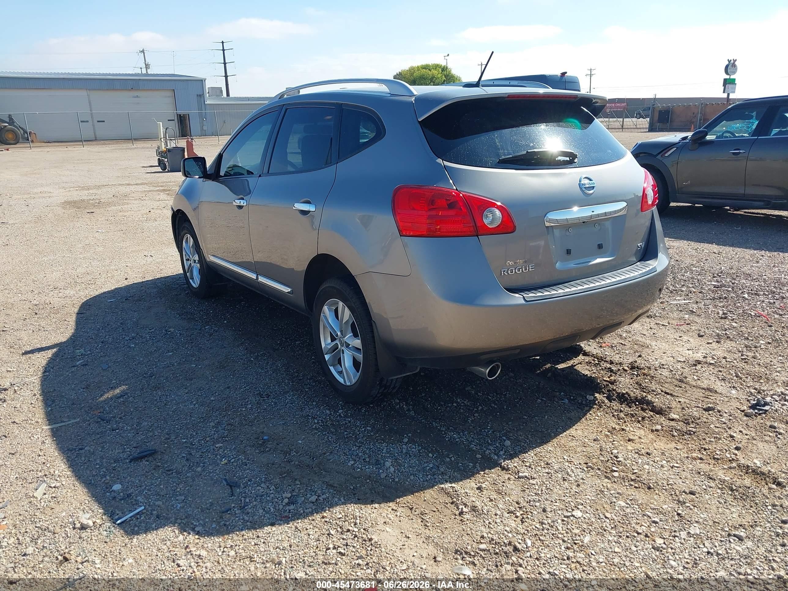 2013 Nissan Rogue Sv Gray vin: JN8AS5MT7DW540078