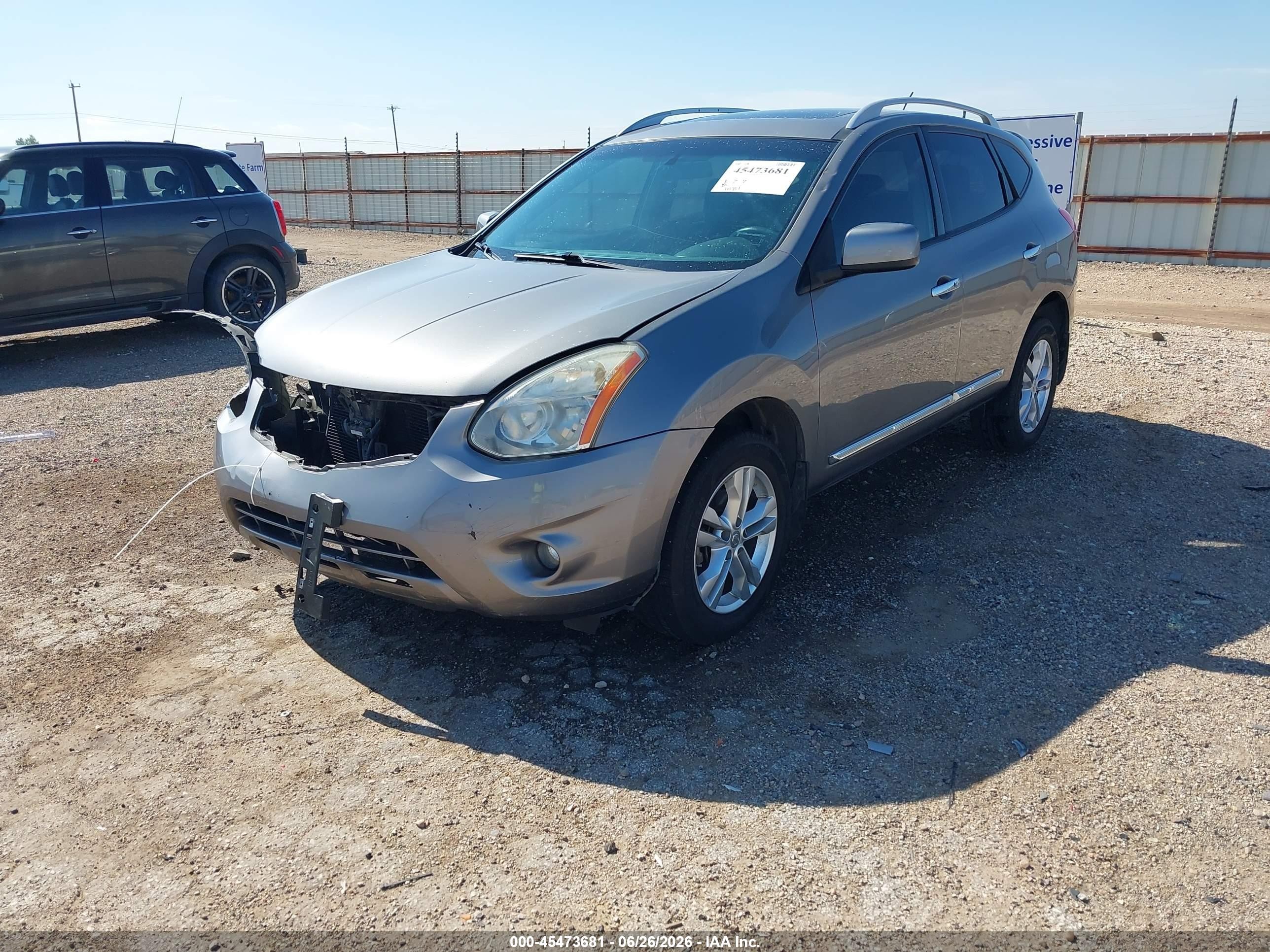 2013 Nissan Rogue Sv Gray vin: JN8AS5MT7DW540078