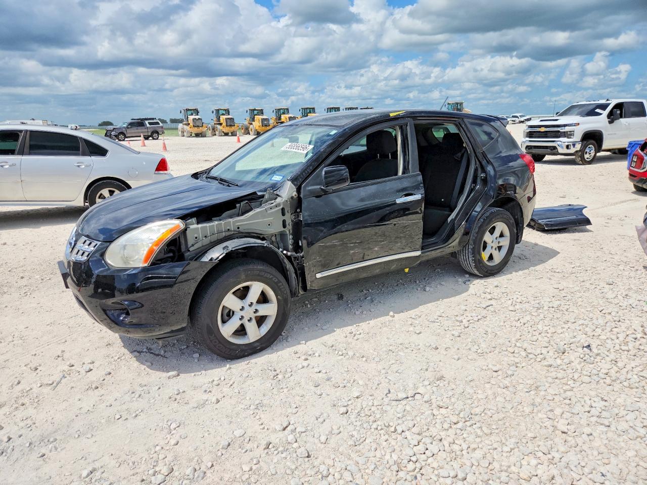 2013 Nissan Rogue S Black vin: JN8AS5MT7DW543160