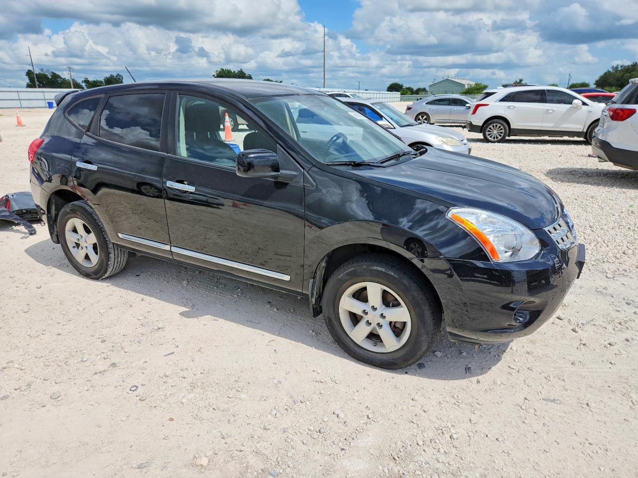 2013 Nissan Rogue S Black vin: JN8AS5MT7DW543160