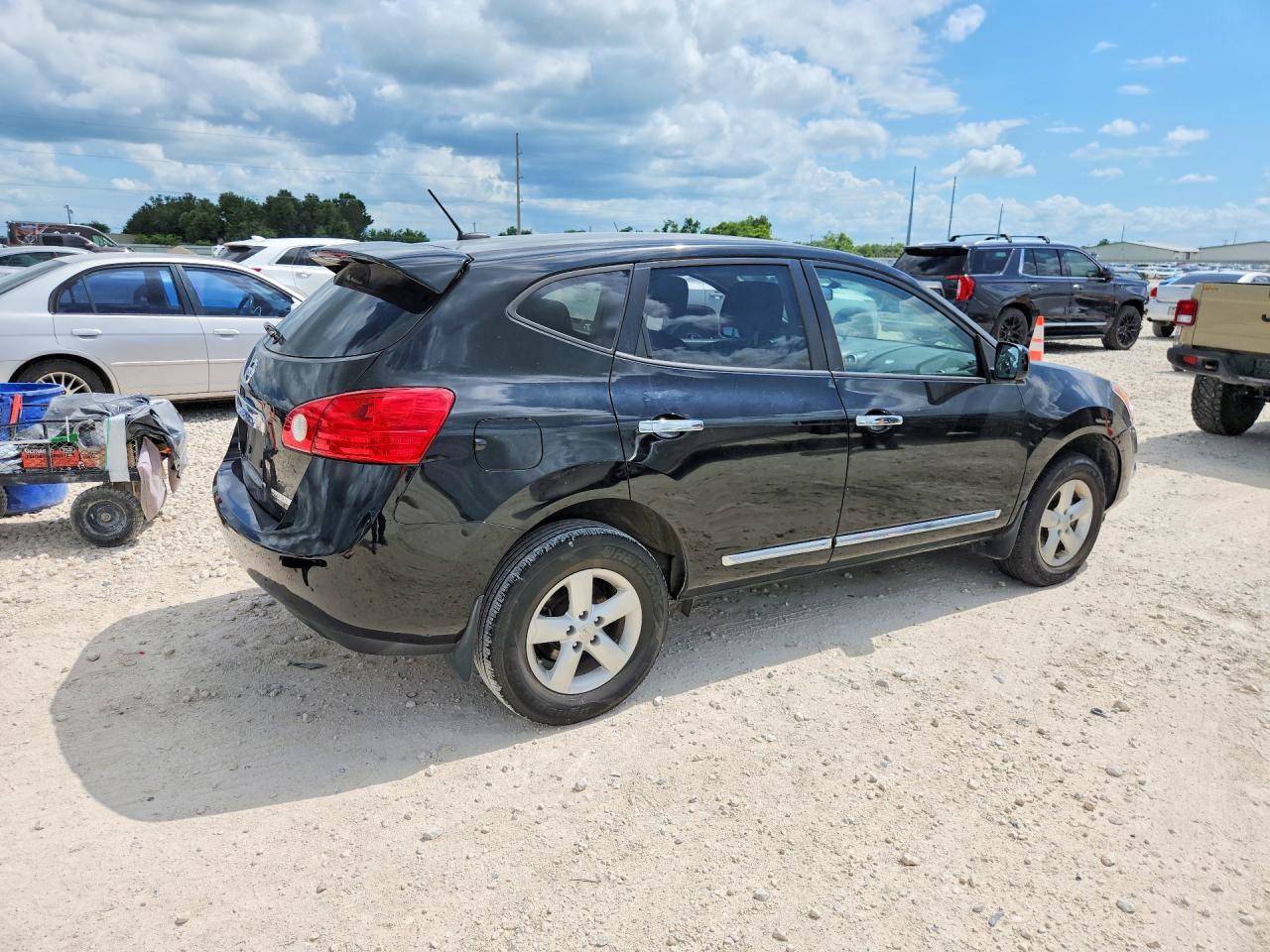 2013 Nissan Rogue S Black vin: JN8AS5MT7DW543160