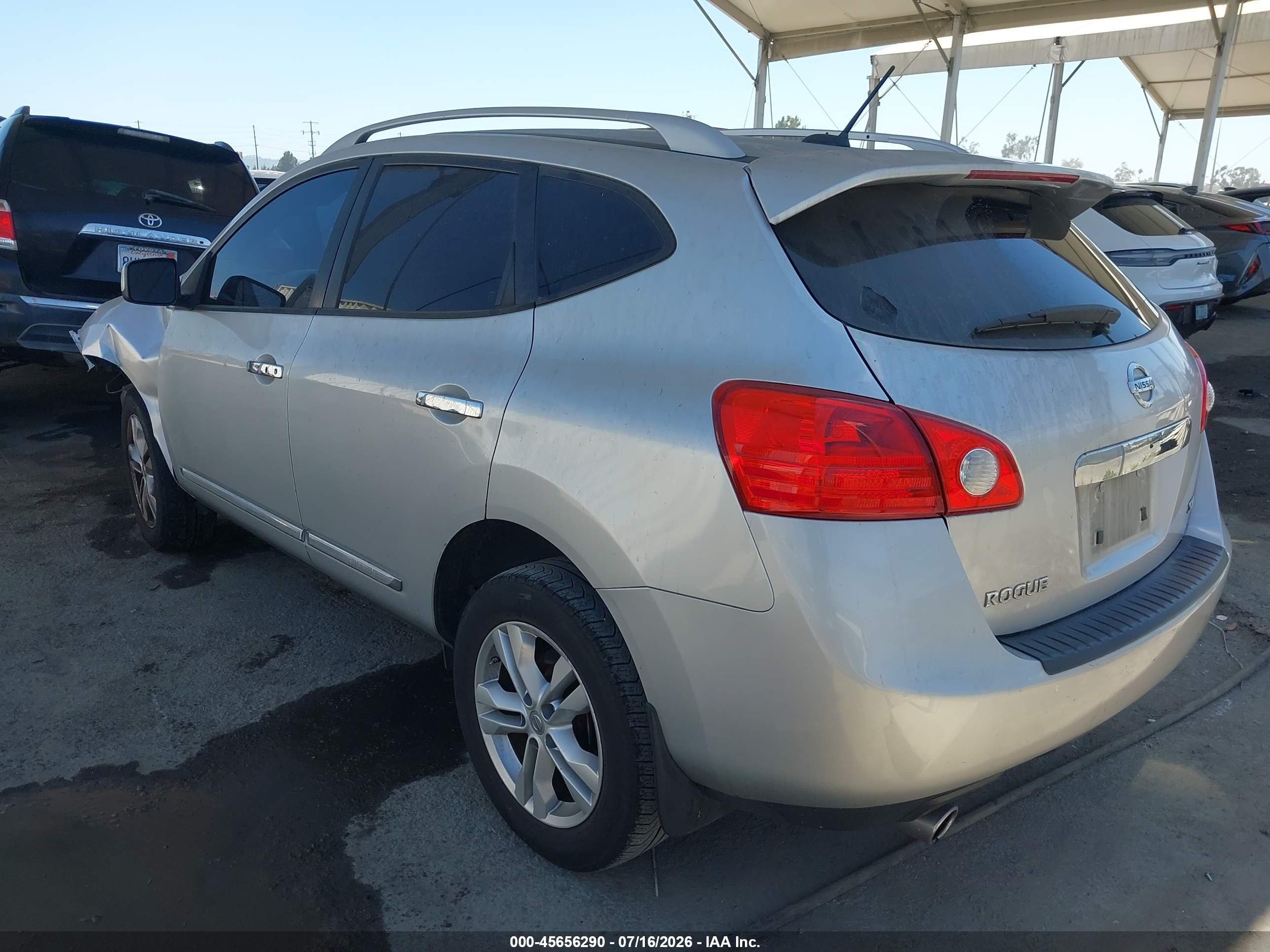 2013 Nissan Rogue Sv Gray vin: JN8AS5MT7DW545085