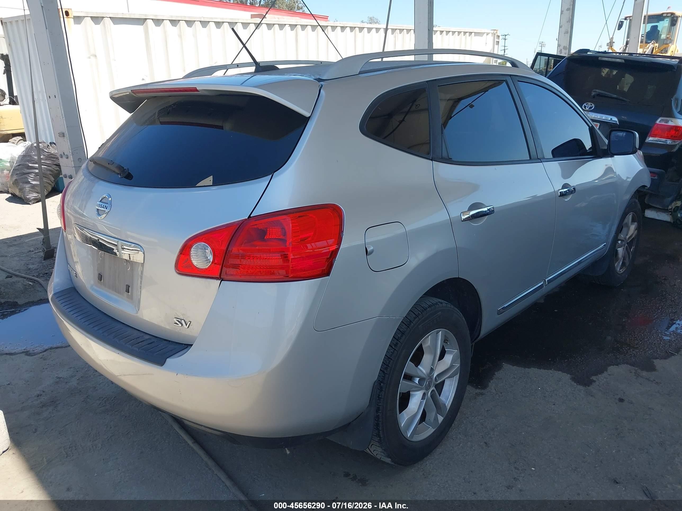 2013 Nissan Rogue Sv Gray vin: JN8AS5MT7DW545085