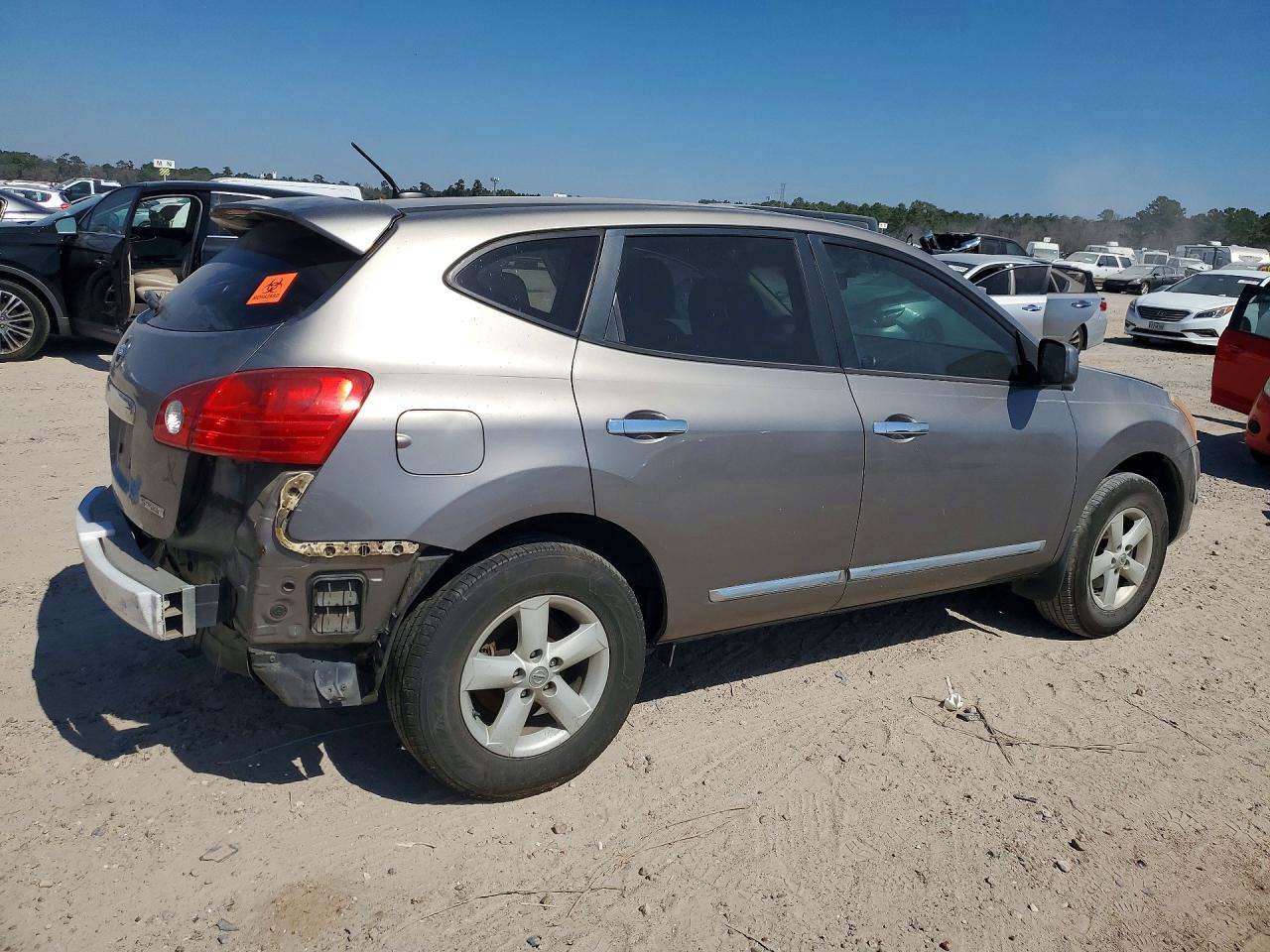 2013 Nissan Rogue S Серый vin: JN8AS5MT7DW547225