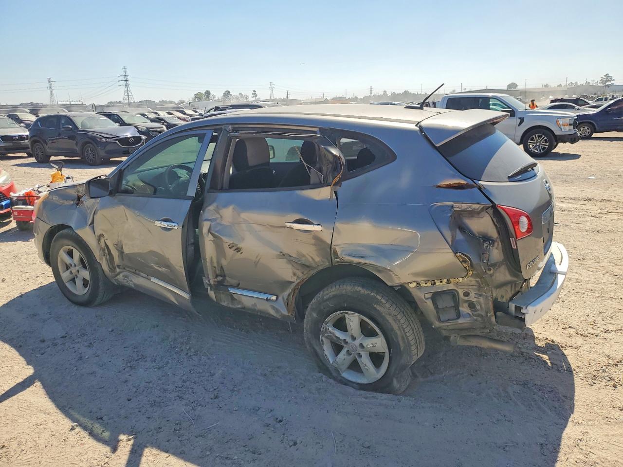 2013 Nissan Rogue S Серый vin: JN8AS5MT7DW547225