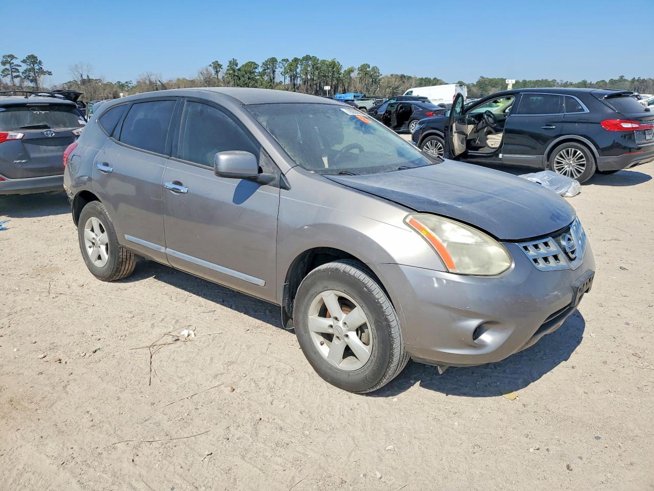 2013 Nissan Rogue S Серый vin: JN8AS5MT7DW547225