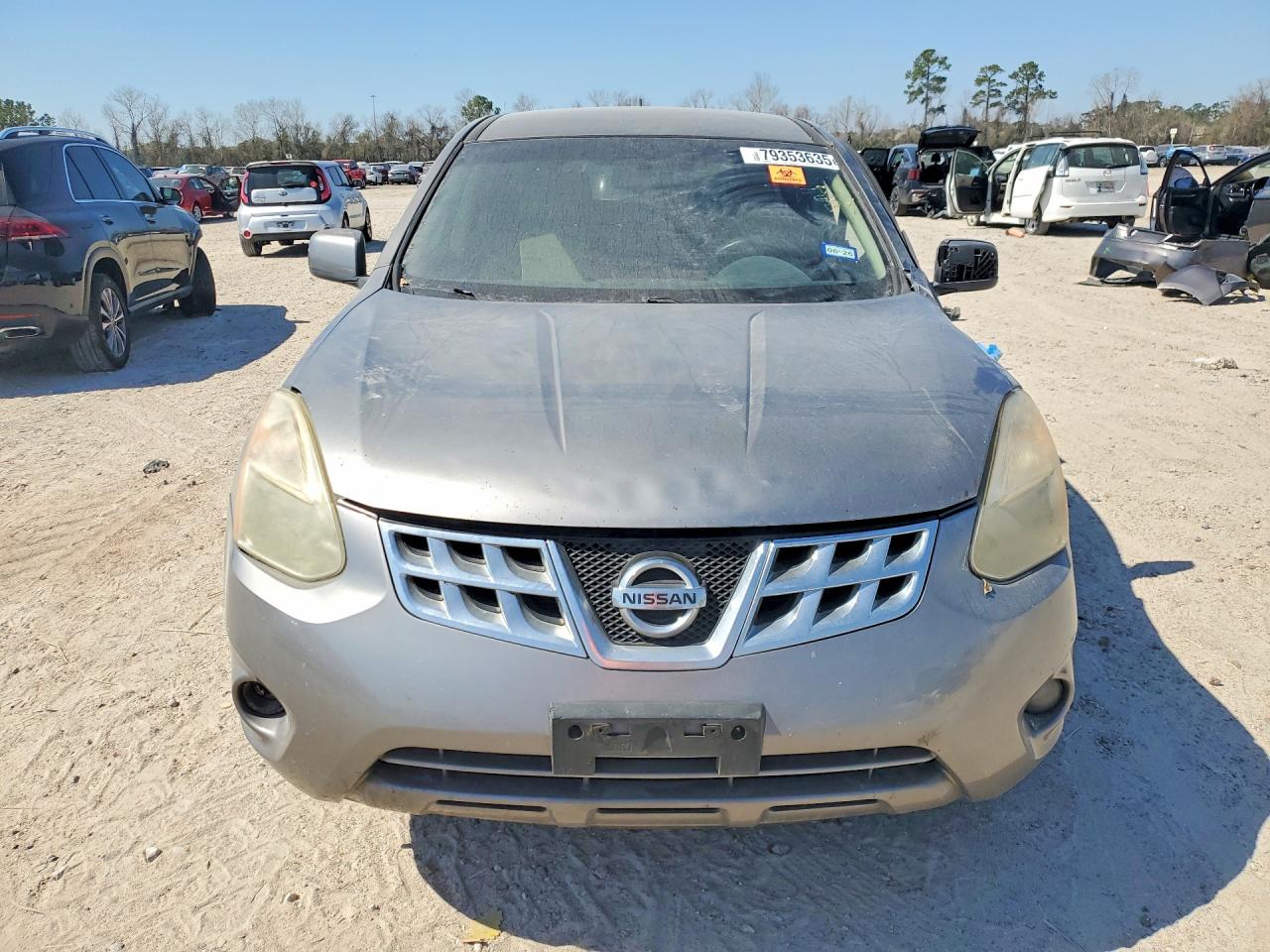 2013 Nissan Rogue S Серый vin: JN8AS5MT7DW547225